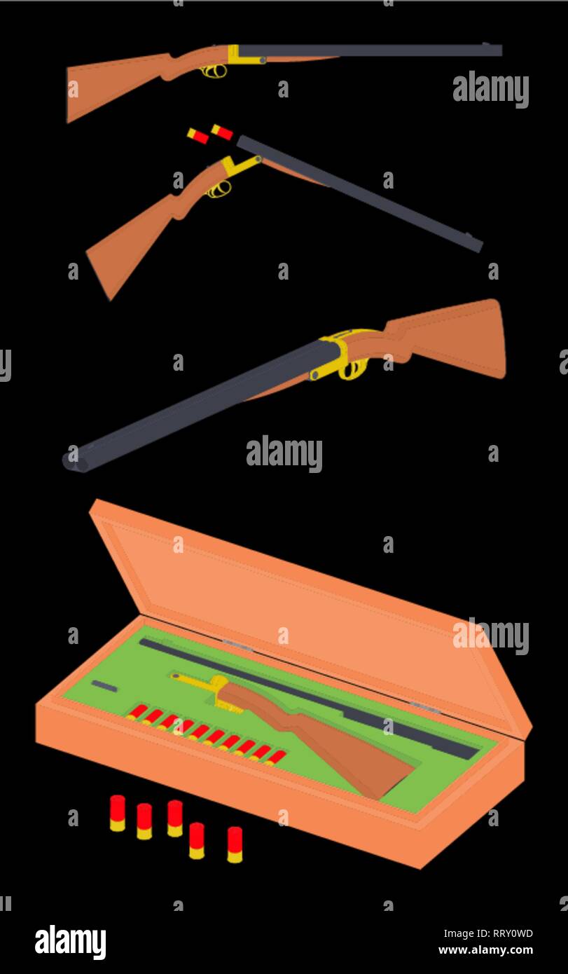 12 gauge Shotgun Stock Vektor