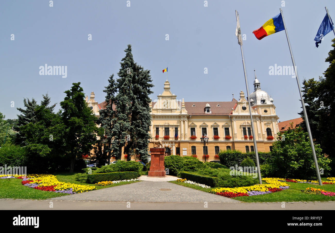 Brasov Rathausplatz, Rumänien Stockfoto