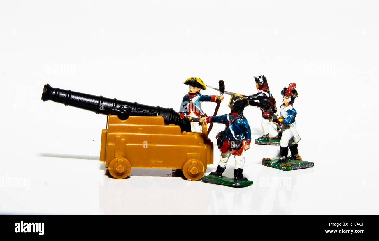 1700 Spielzeug Soldaten Stockfoto