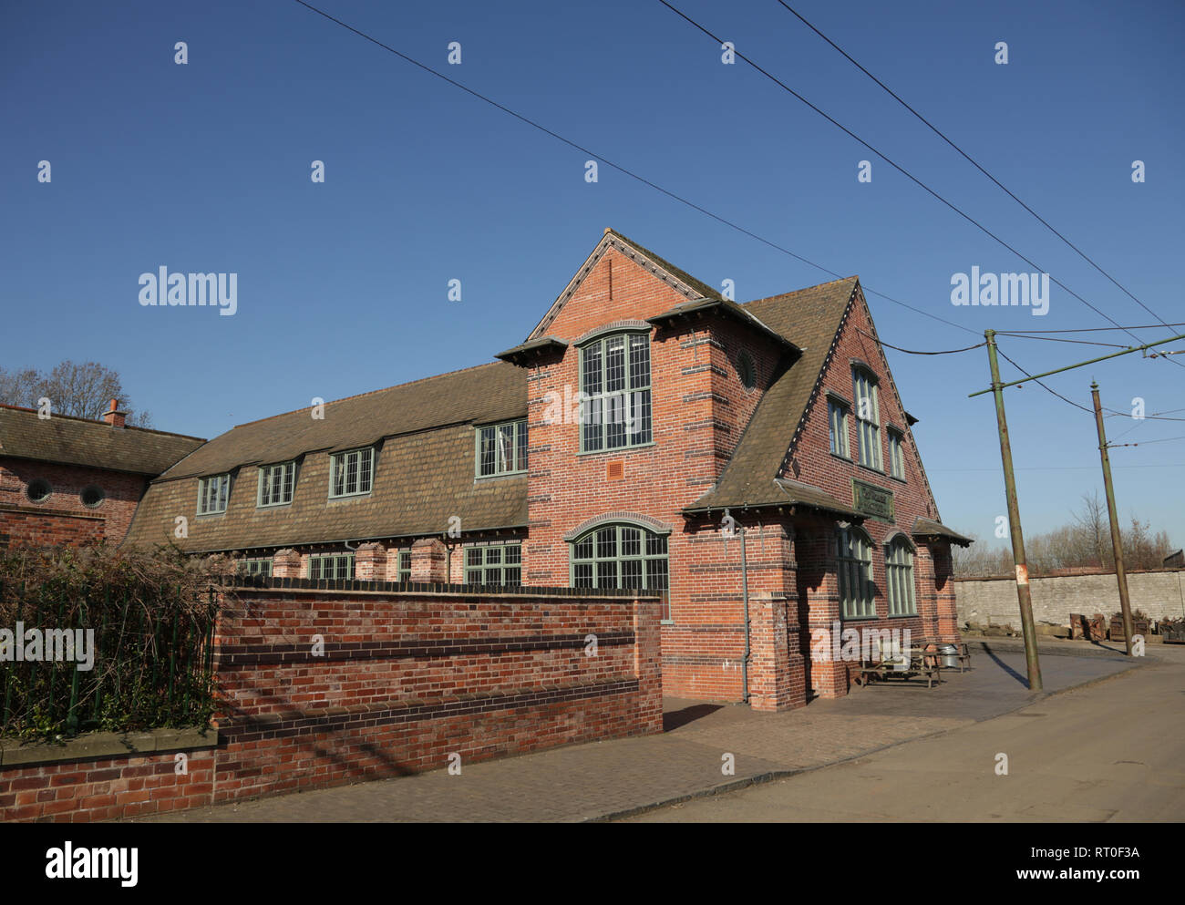 Die Arbeiter Institut Gebäude an das Black Country Living Museum, Dudley, West Midlands. England, UK. Stockfoto
