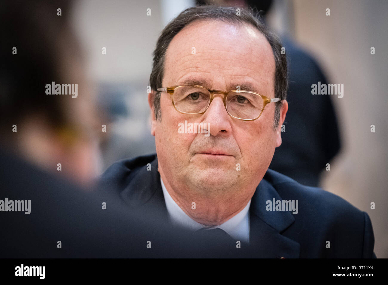 François Hollande, der ehemalige Präsident der Französischen Republik Stockfoto