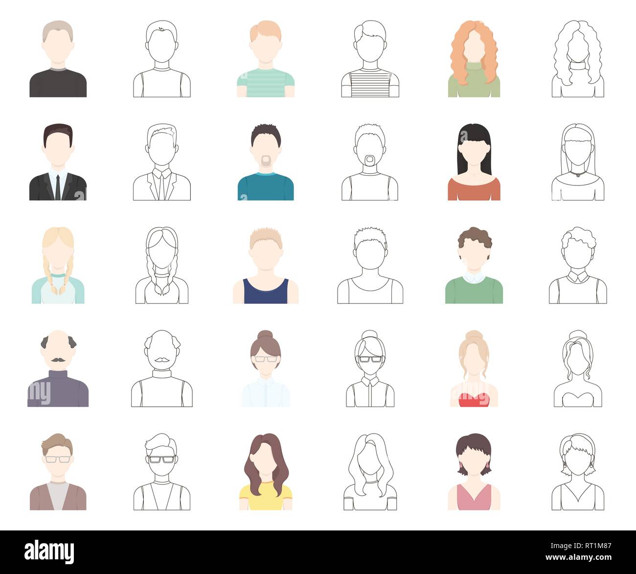 Aussehen, Kunst, Athlet, Avatar, Glatze, Bart, Junge, Cartoon, Outline, Sammlung, Design, Kleid, Gesicht, Mimik, Mode, Mädchen, Gläser, Großvater, Großmutter, Frisur, Kopf, menschliche, Icon, Illustration, isoliert, Logo, Mann, Schnurrbart, Außen, Menschen, Personen, Portrait, Satz, Zeichen, Stiefvater, Stiefmutter, Stil, Symbol, Lehrer, Riegel, Benutzer, Vector, Web, Frau, Arbeiten, Vektor, Vektoren, Stock Vektor