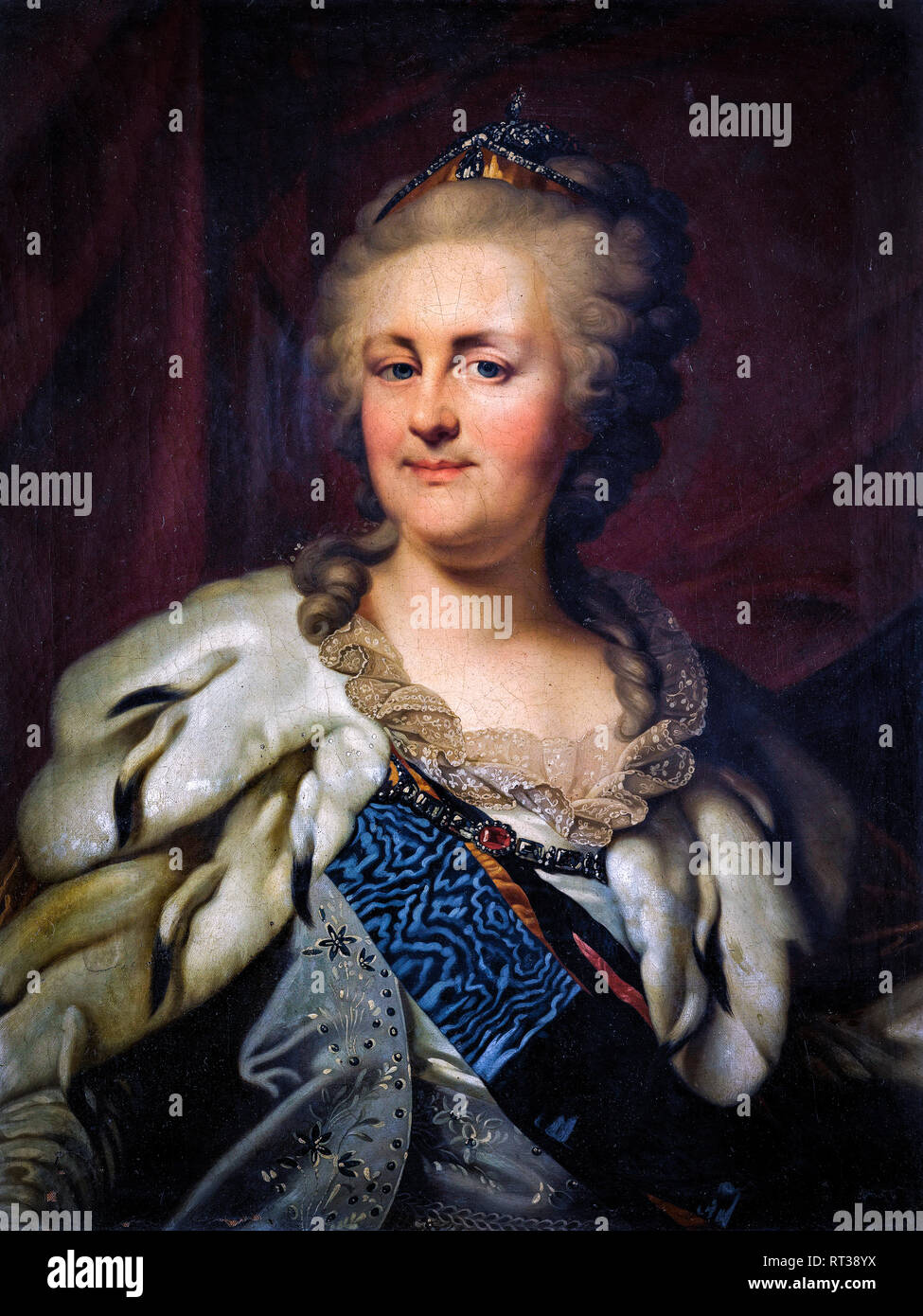 Katharina die Große (1729-1796), Porträt Malerei, 18. Jahrhundert Stockfoto