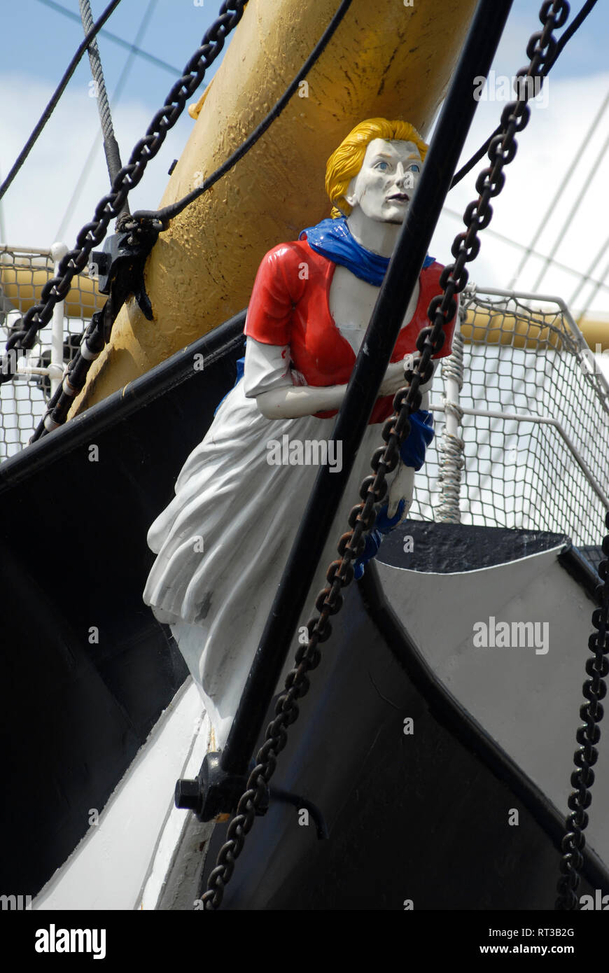 Tourismus: Das Tall Ship im Riverside Museum, Glasgow, Schottland, Vereinigtes Königreich Stockfoto
