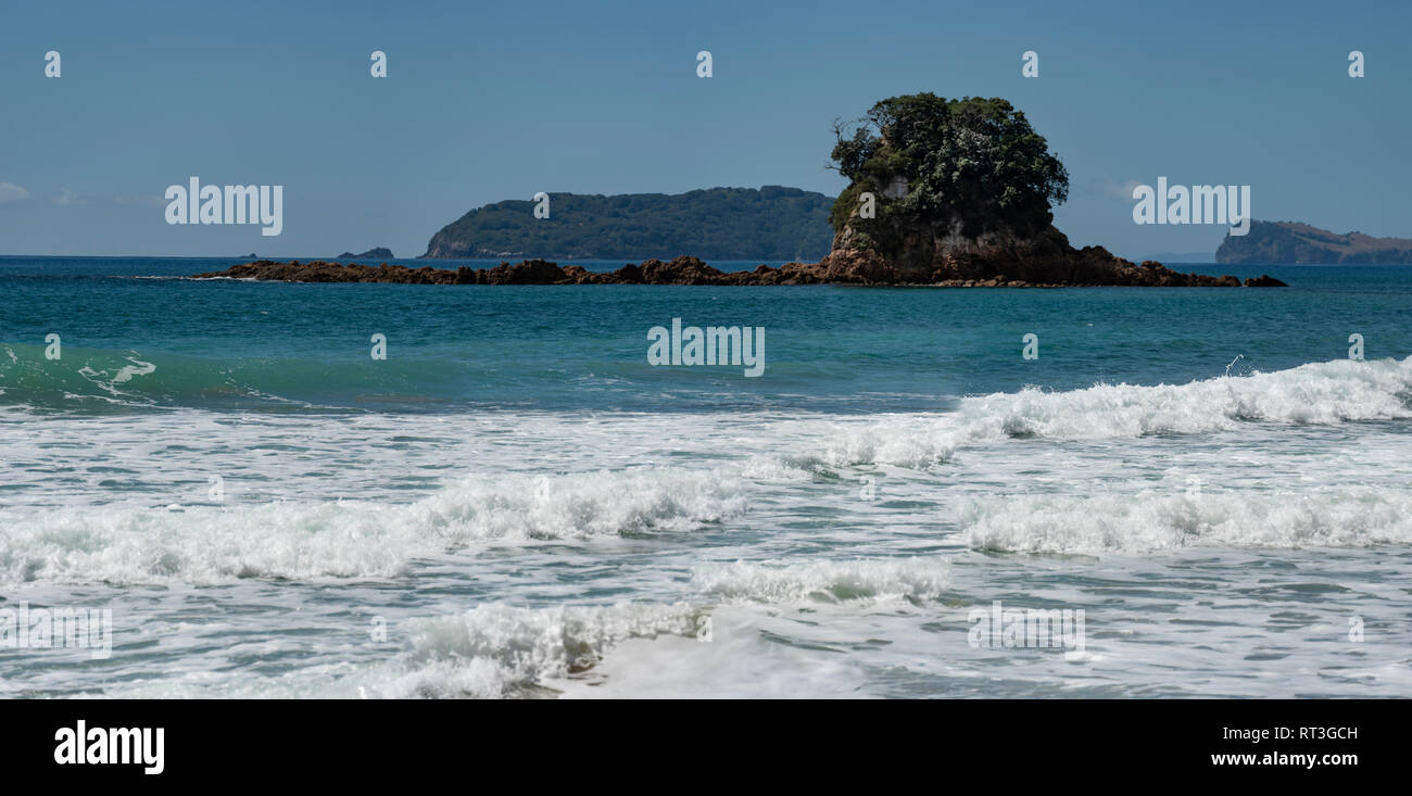 Coromandel beach Landschaft, North Island, Neuseeland Stockfoto