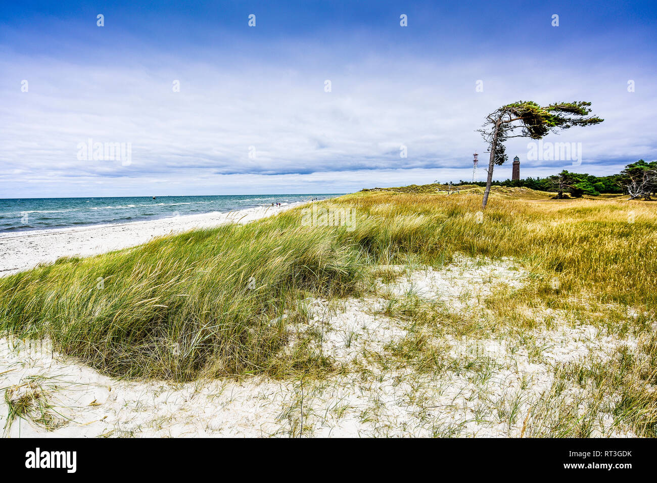 Deutschland, Mecklenburg-Vorpommern, Zingst, Strand am Abend Stockfoto