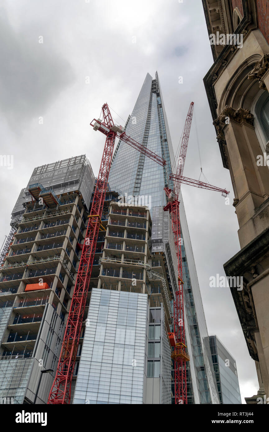 Der Shard im Bau Stockfoto