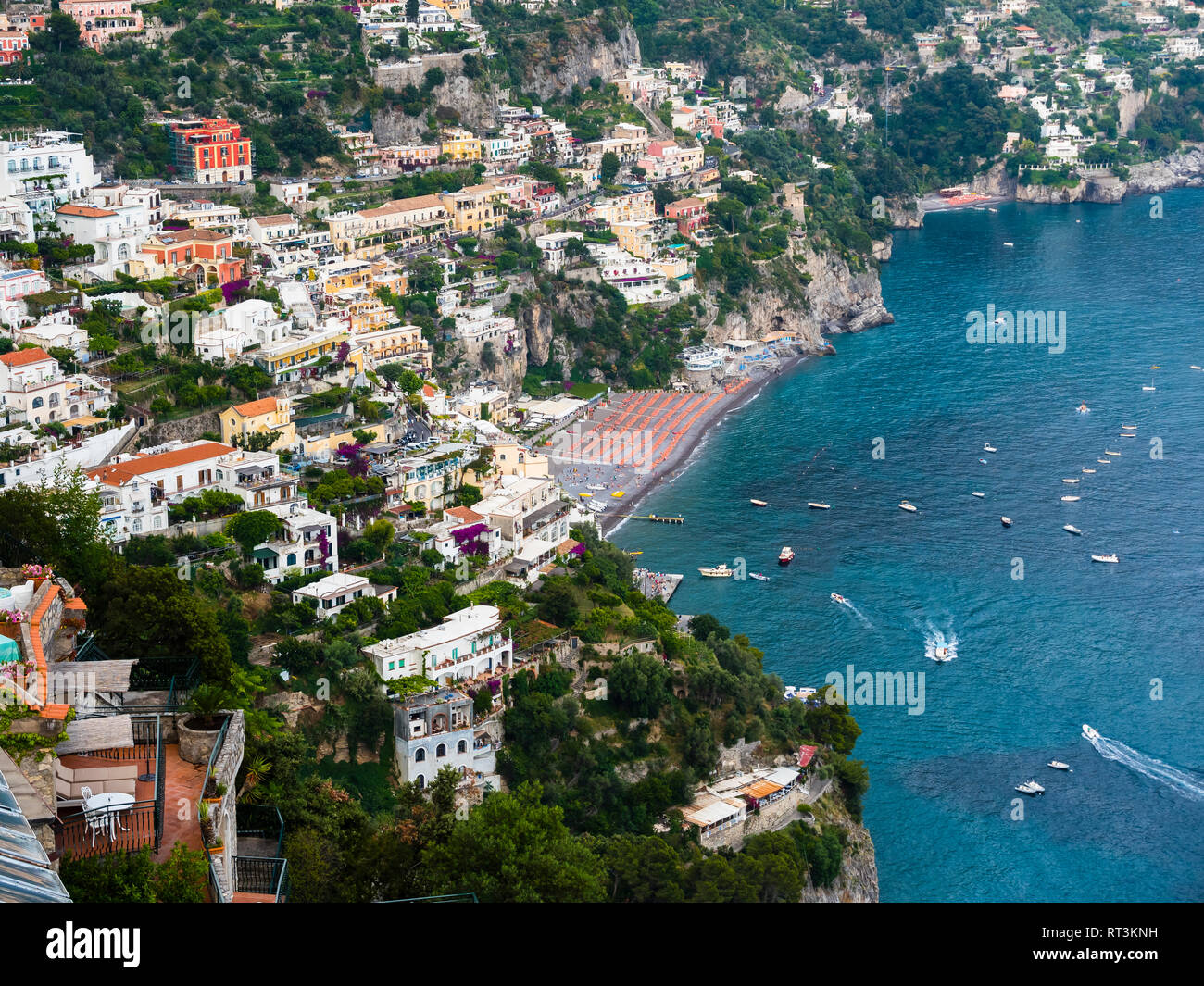 Italien, Kampanien, Sorrent, Amalfiküste, Positano Stockfoto