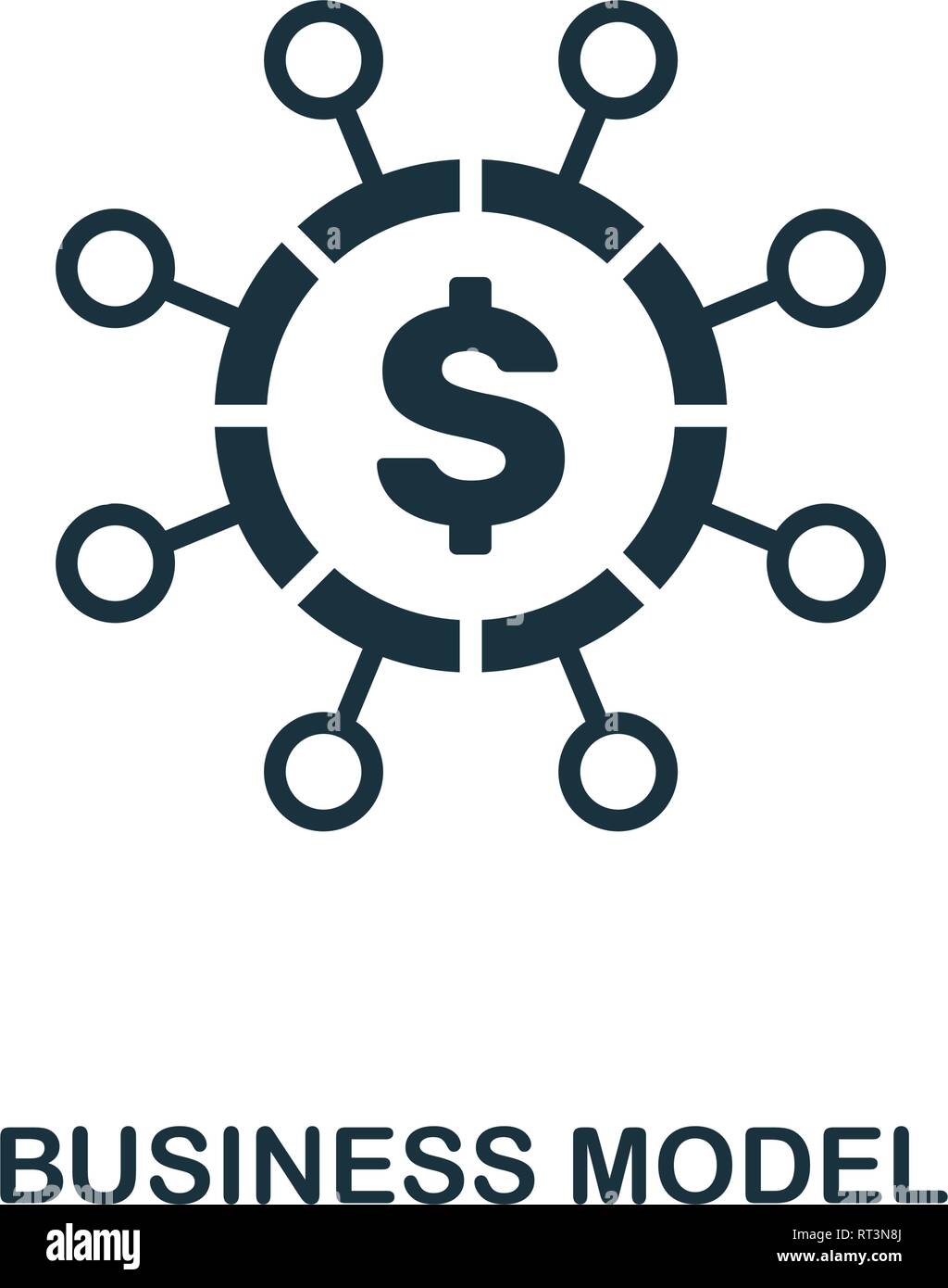 Geschäftsmodell Symbol. Kreative element Design von fintech Technologie icons Collection. Pixel Perfect Geschäftsmodell Symbol für Web Design, Apps Stock Vektor