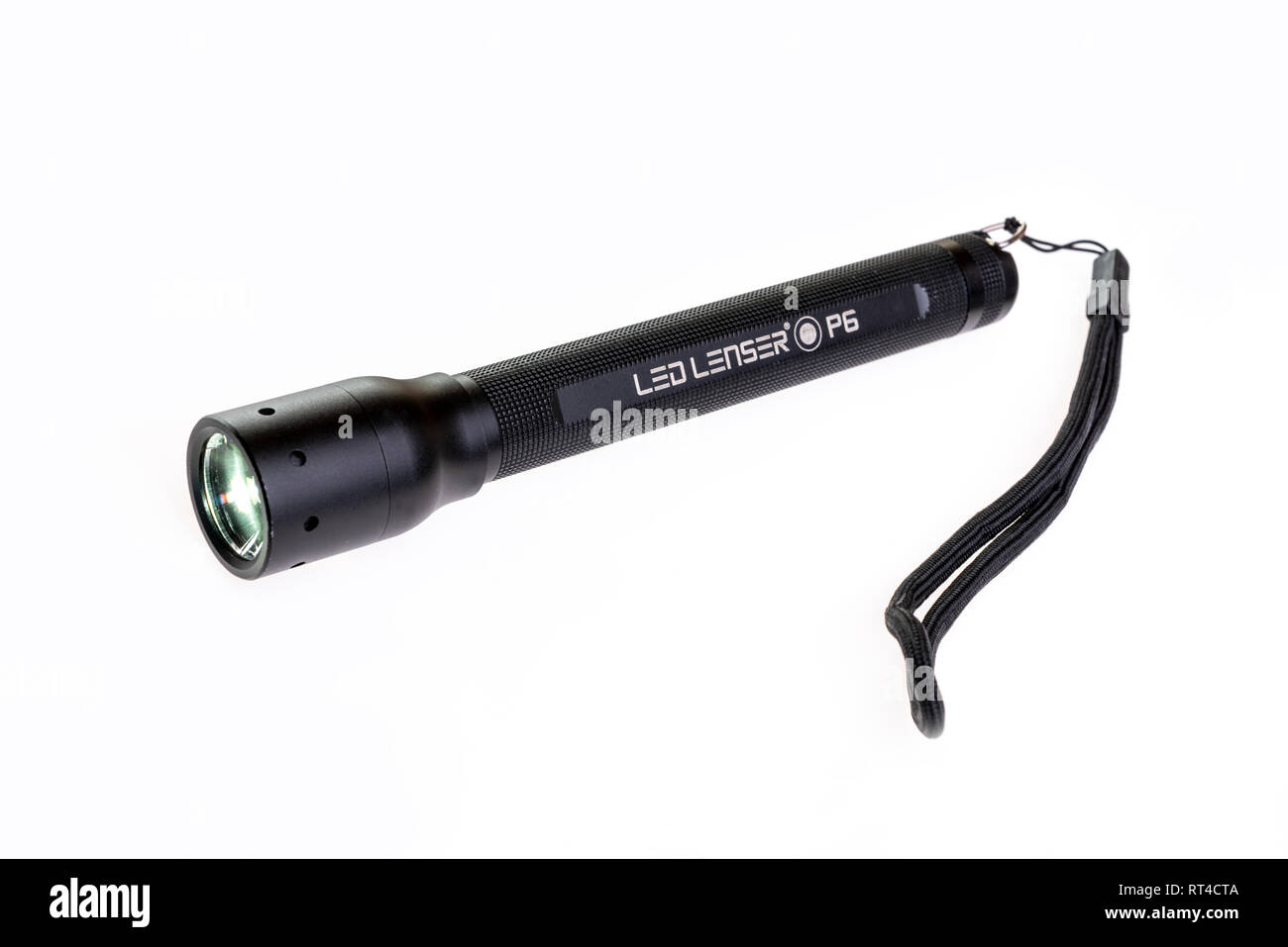 Led Lenser hand Fackel oder Taschenlampe. Stockfoto