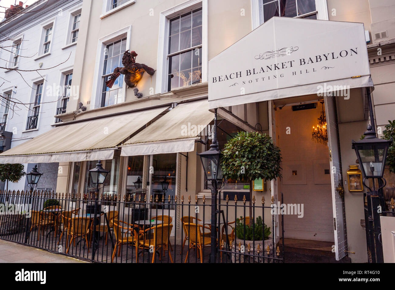 Beach Blanket Babylon Restaurant, Notting Hill, London Stockfoto