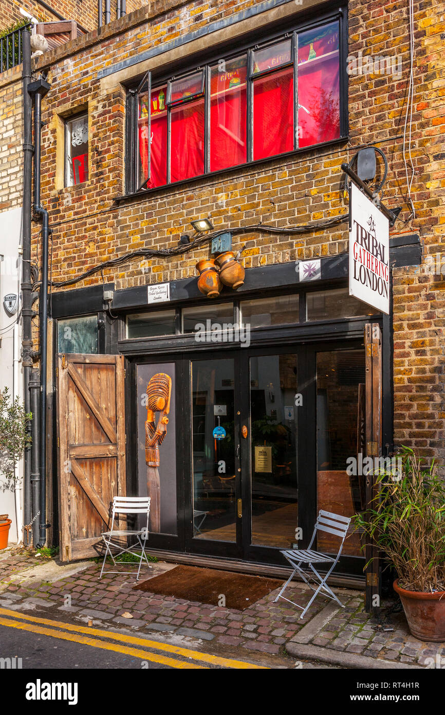 Tribal Gathering Galerie, Notting Hill, London Stockfoto