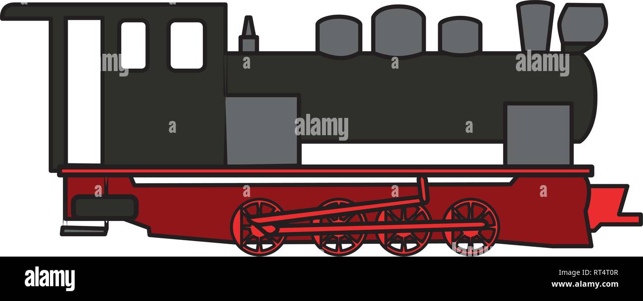 Alte Dampflok Stock Vektor