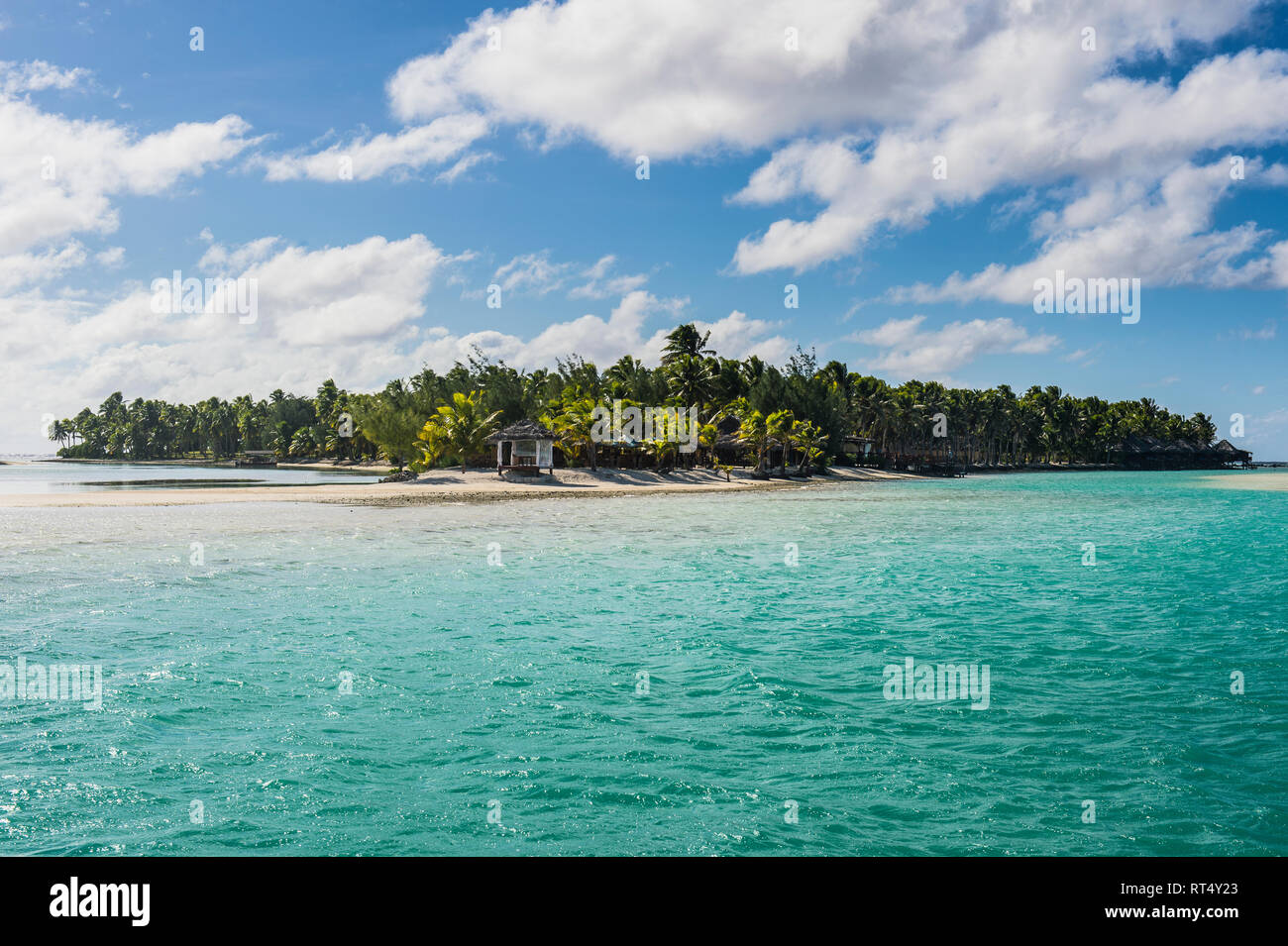 Cook Inseln, Rarotonga, Aitutaki Lagune Stockfoto