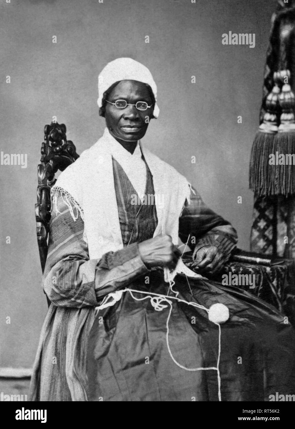 Portrait von fremdling Wahrheit, einen Afrikaner, die die Todesstrafe abgeschafft haben und Frauenrechtlerin. Stockfoto