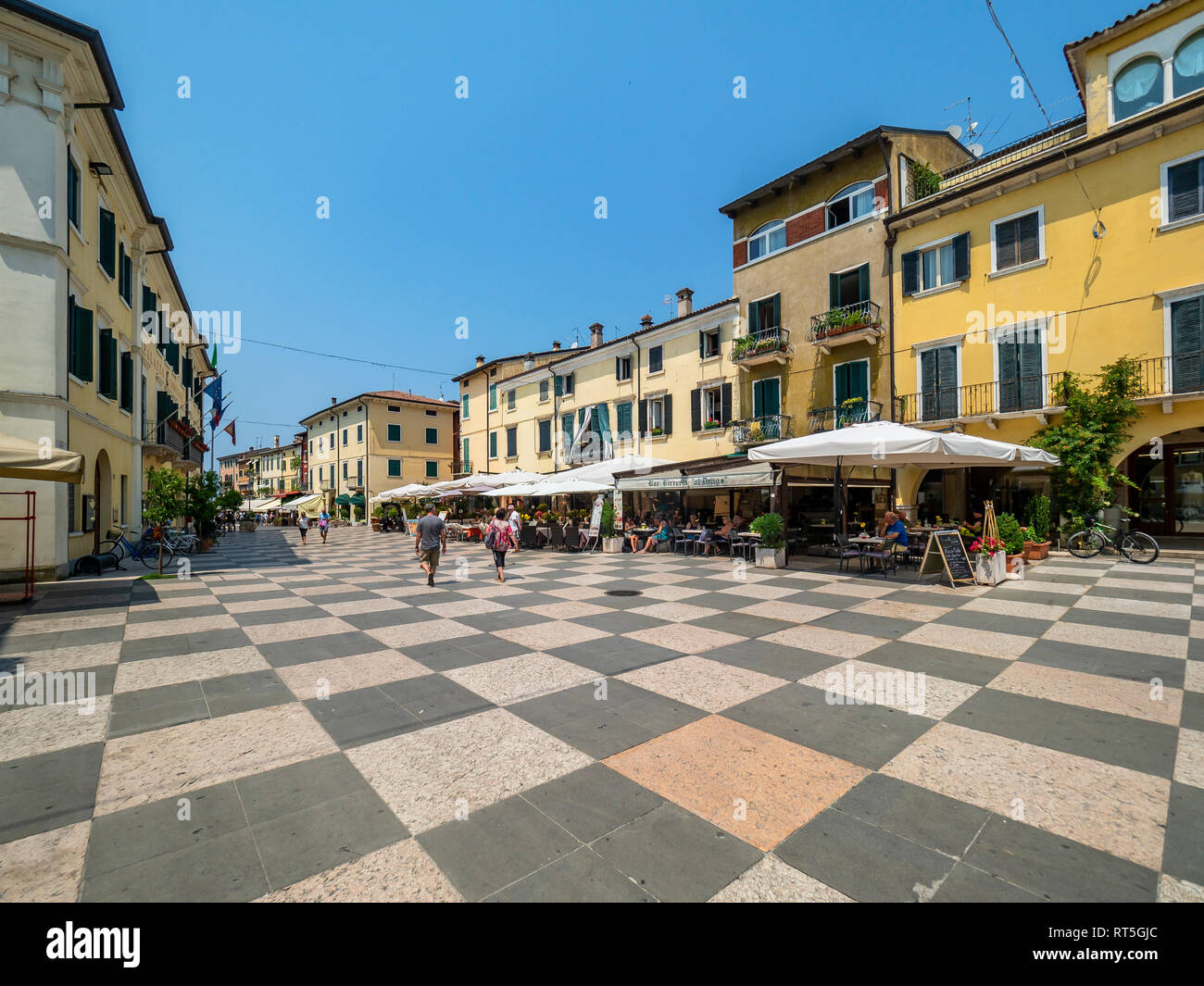 Italien, Venetien, Bardolino, Altstadt Stockfoto