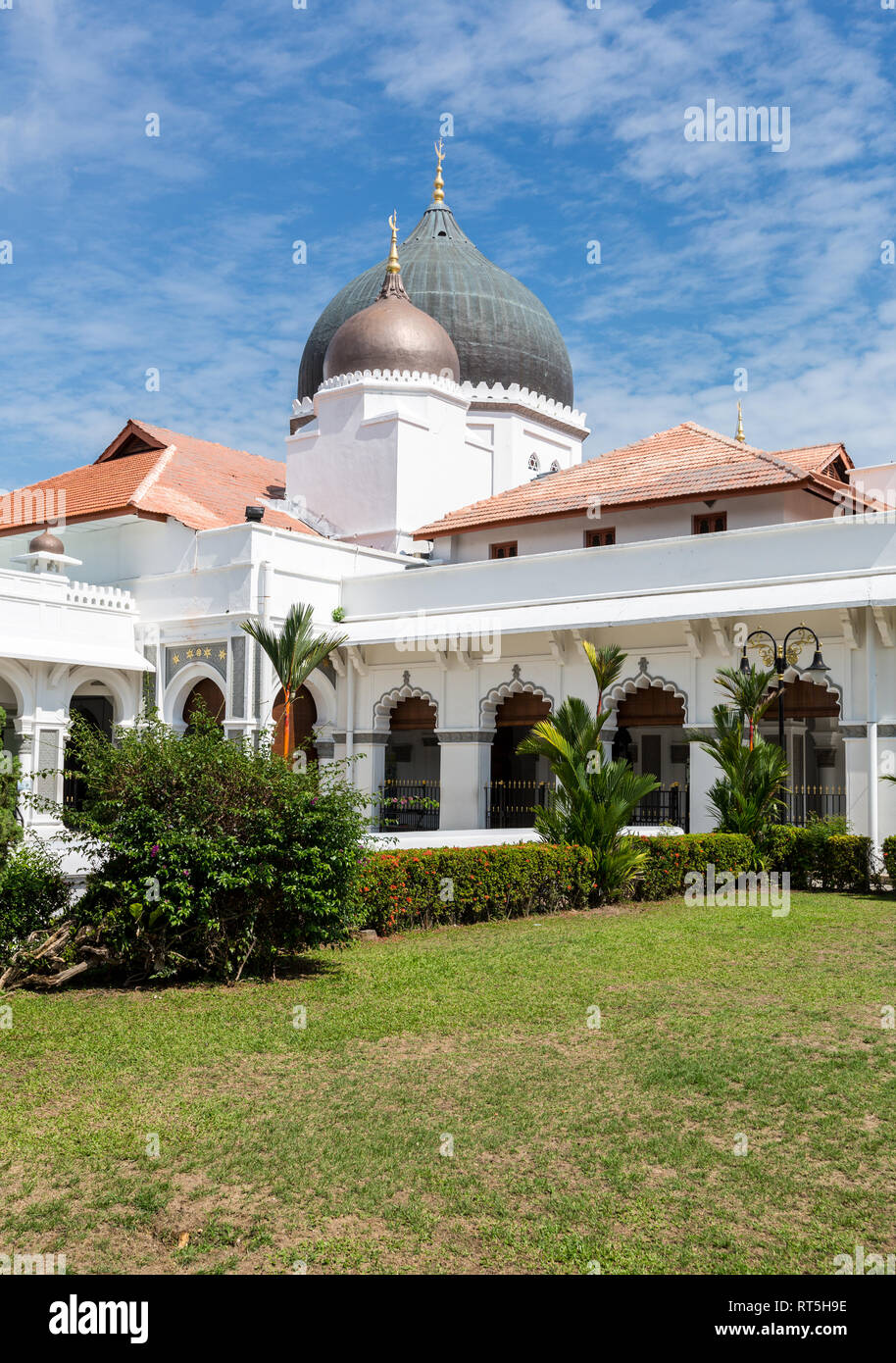 George Town, Penang, Malaysia. Kapitan Keling Moschee. Stockfoto