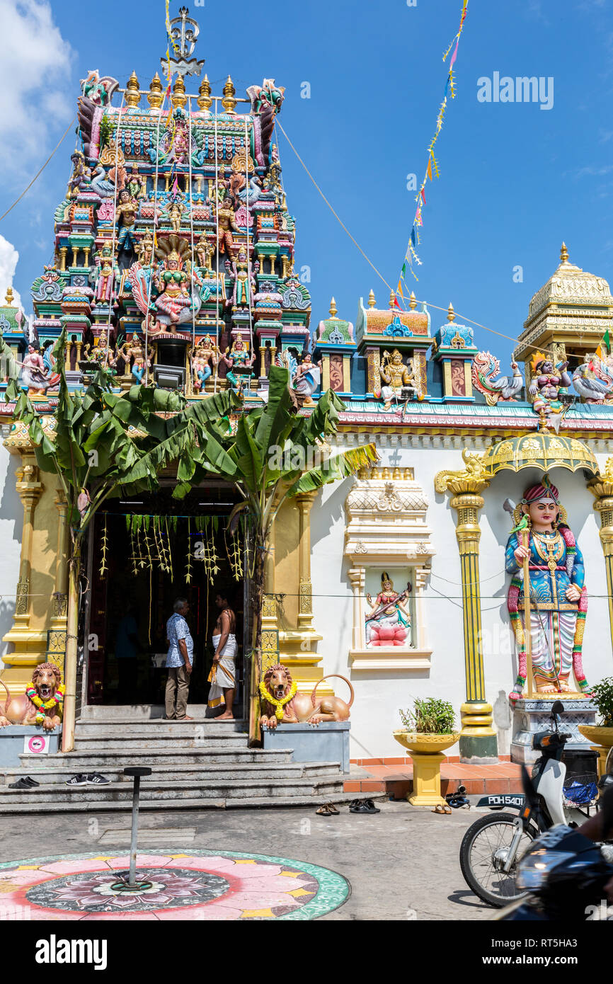 Hindu Tempel, Sri Maha Mariamman, Georgetown, Penang, Malaysia. Stockfoto Hindu Tempel, Sri Maha Mariamman, Georgetown, Penang, Malaysia. Stockfoto
