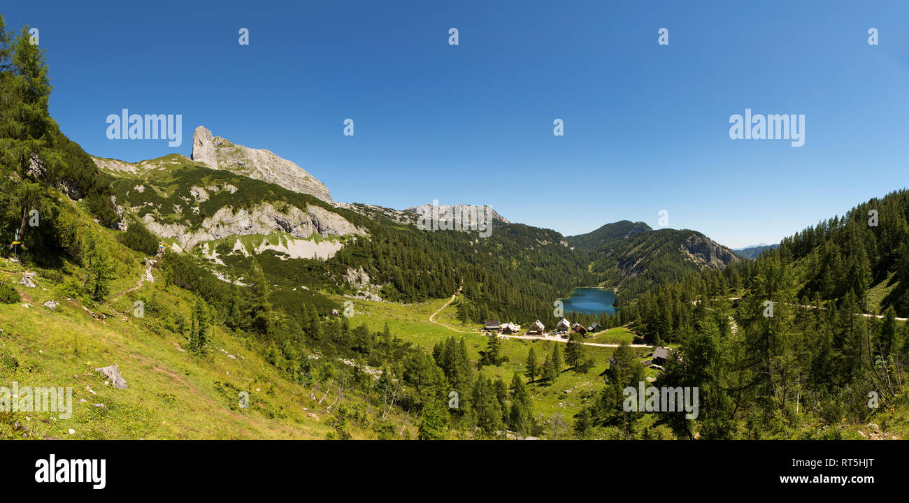 Österreich, Steiermark, Tauplitz, Totes Gebirge, See Steirersee Stockfoto