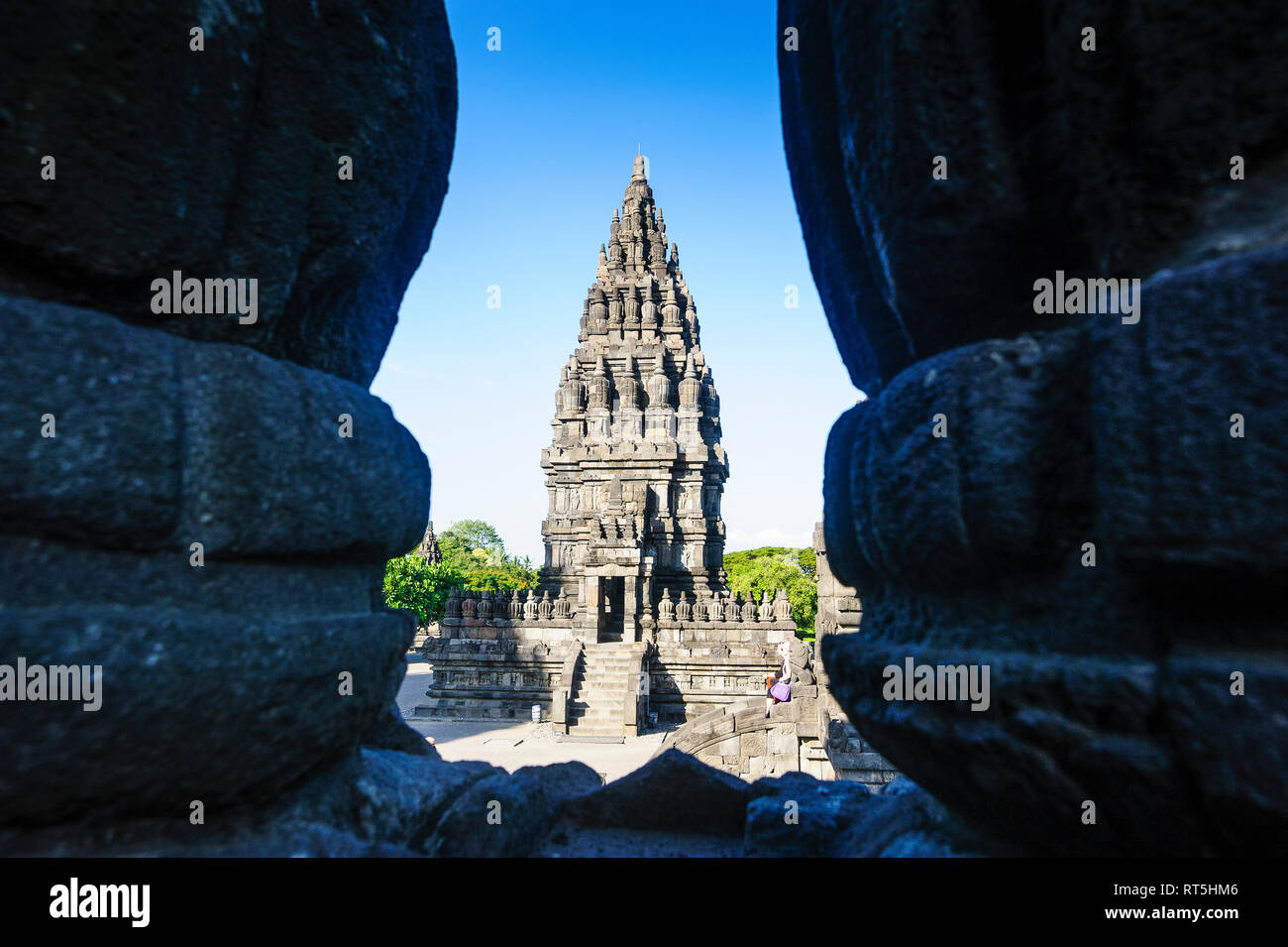 Indonesien, Java, Prambanan Tempel Komplex Stockfoto