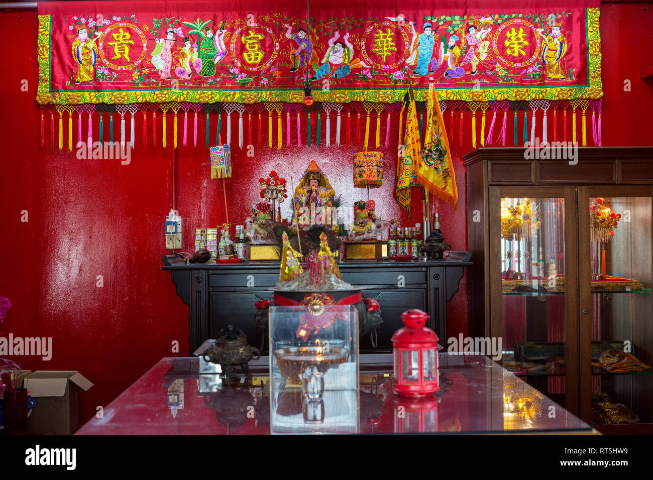 Kauen Jetty chinesischen Tempel, Georgetown, Penang, Malaysia Stockfoto