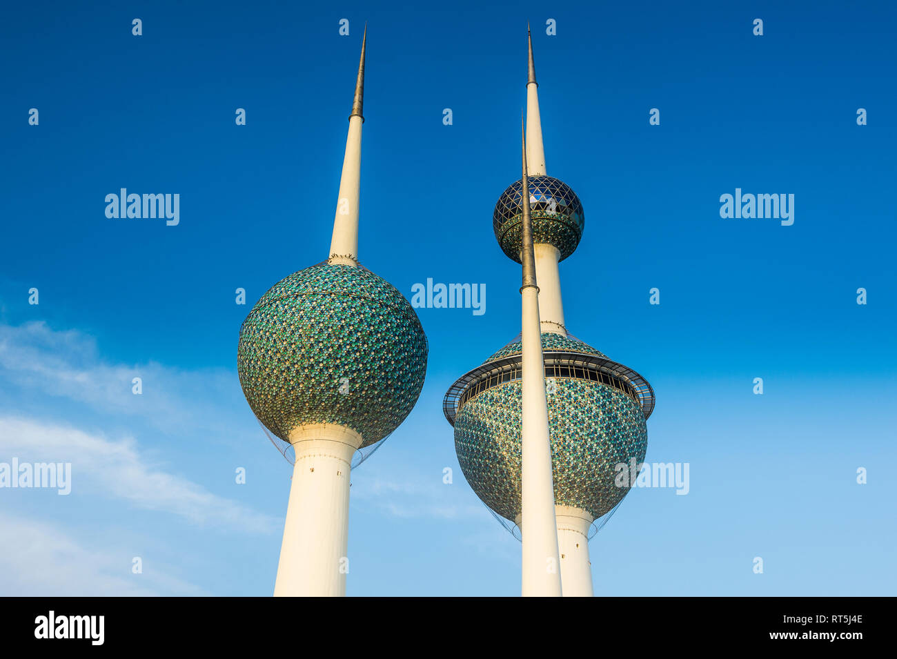 Saudi-arabien, Kuwait, Kuwait City, Kuwait Towers Stockfoto