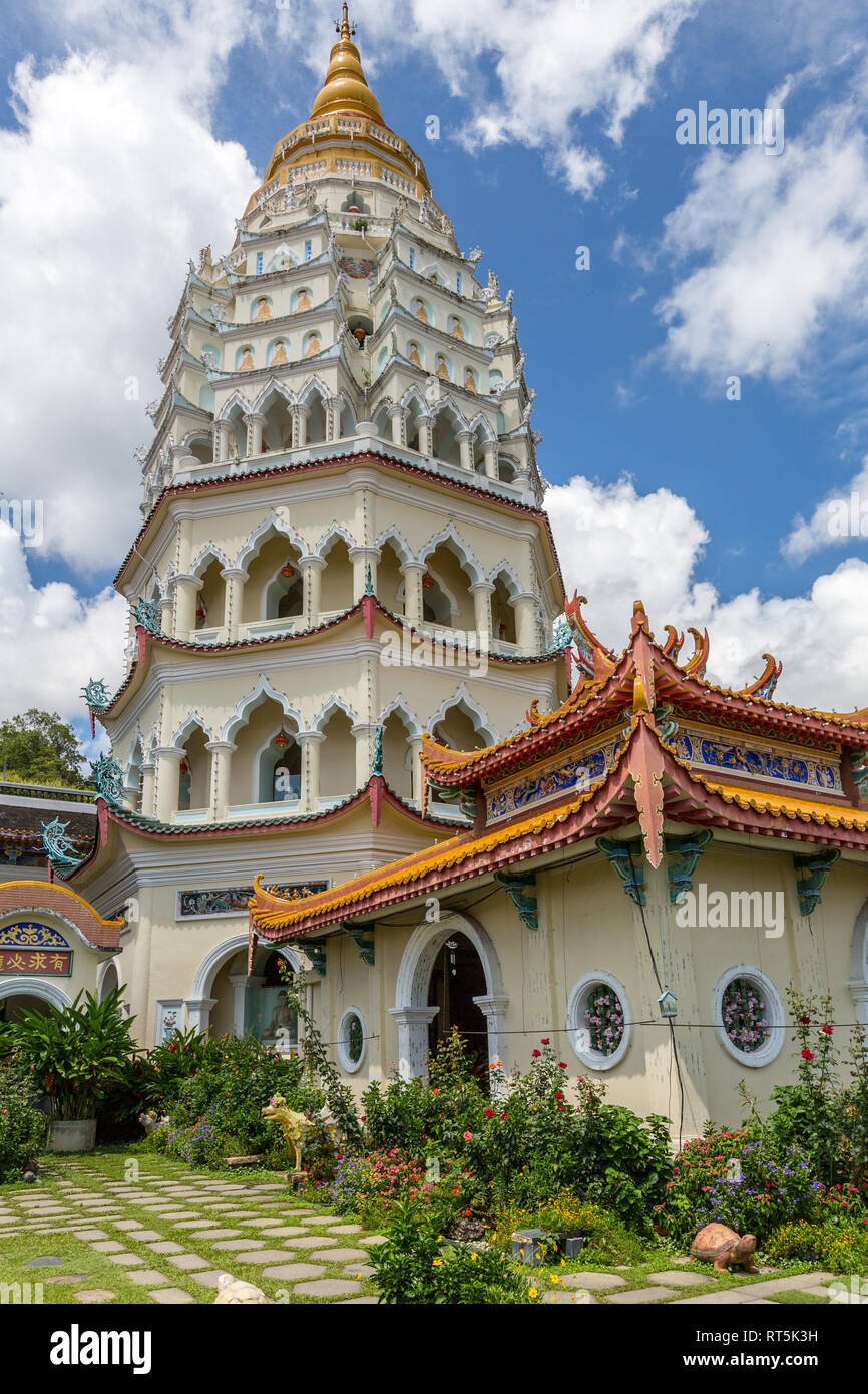 Kek Lok Si buddhistischen Tempel Verbot Po Thar Pagode, Georgetown, Penang, Malaysia. Größte buddhistische Tempel in Malaysia. Stockfoto