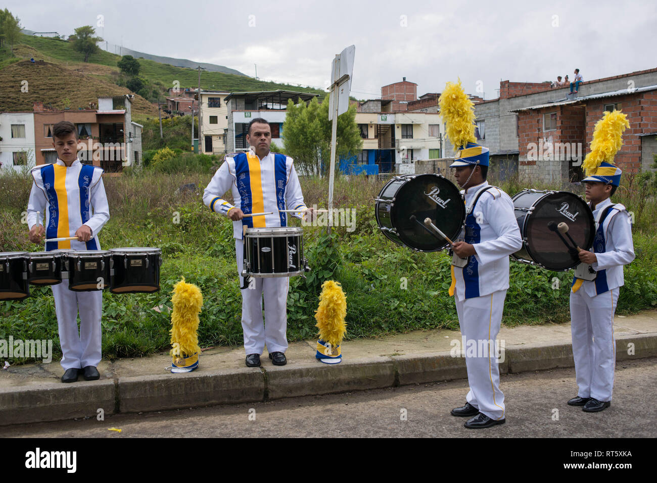 Donmatias, Antioquia: Karneval "onmatias Somos todos' Stockfoto