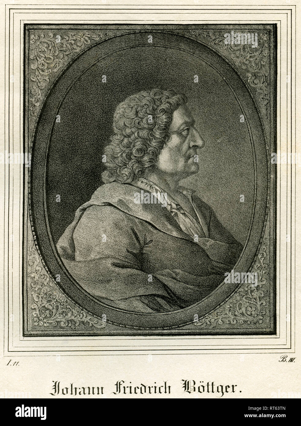 Johann Friedrich Böttger, geboren 1682 in Schleiz, starb 1719 in