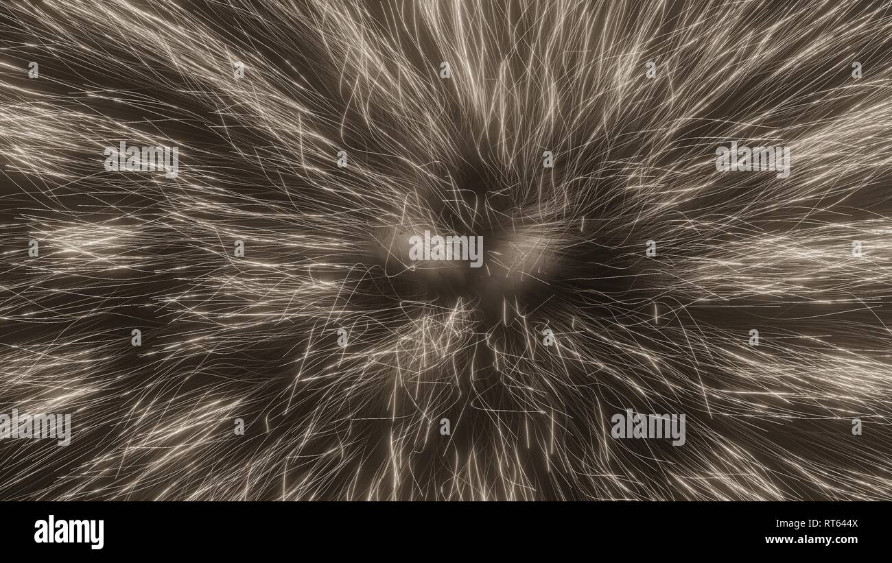 Mystic Linien Kreativ abstrakte Computerkunst Wallpaper Stockfoto