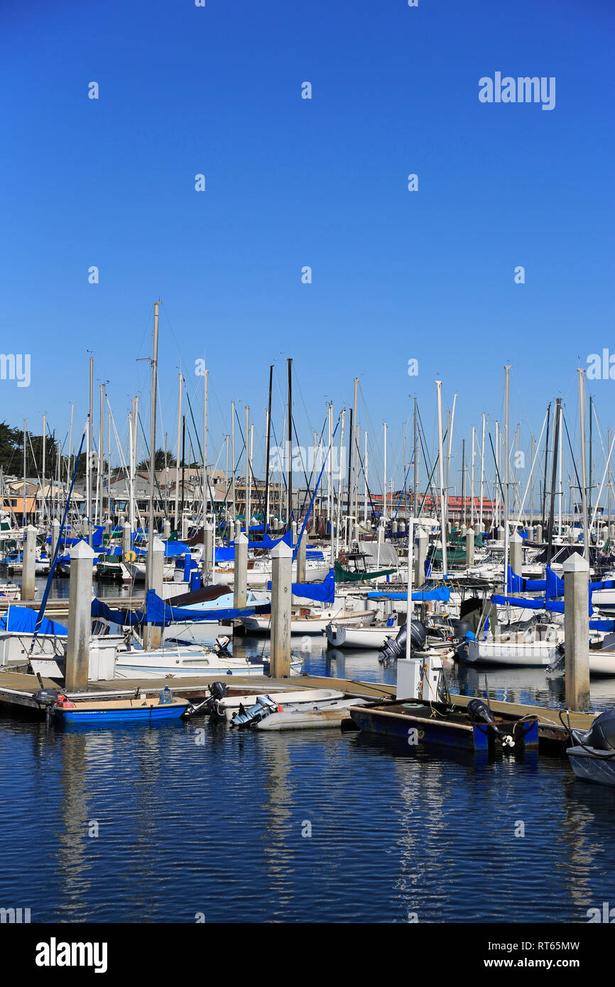 Marina, Monterey, Monterey Bay, Halbinsel, Pazifischer Ozean, Kalifornien, USA Stockfoto