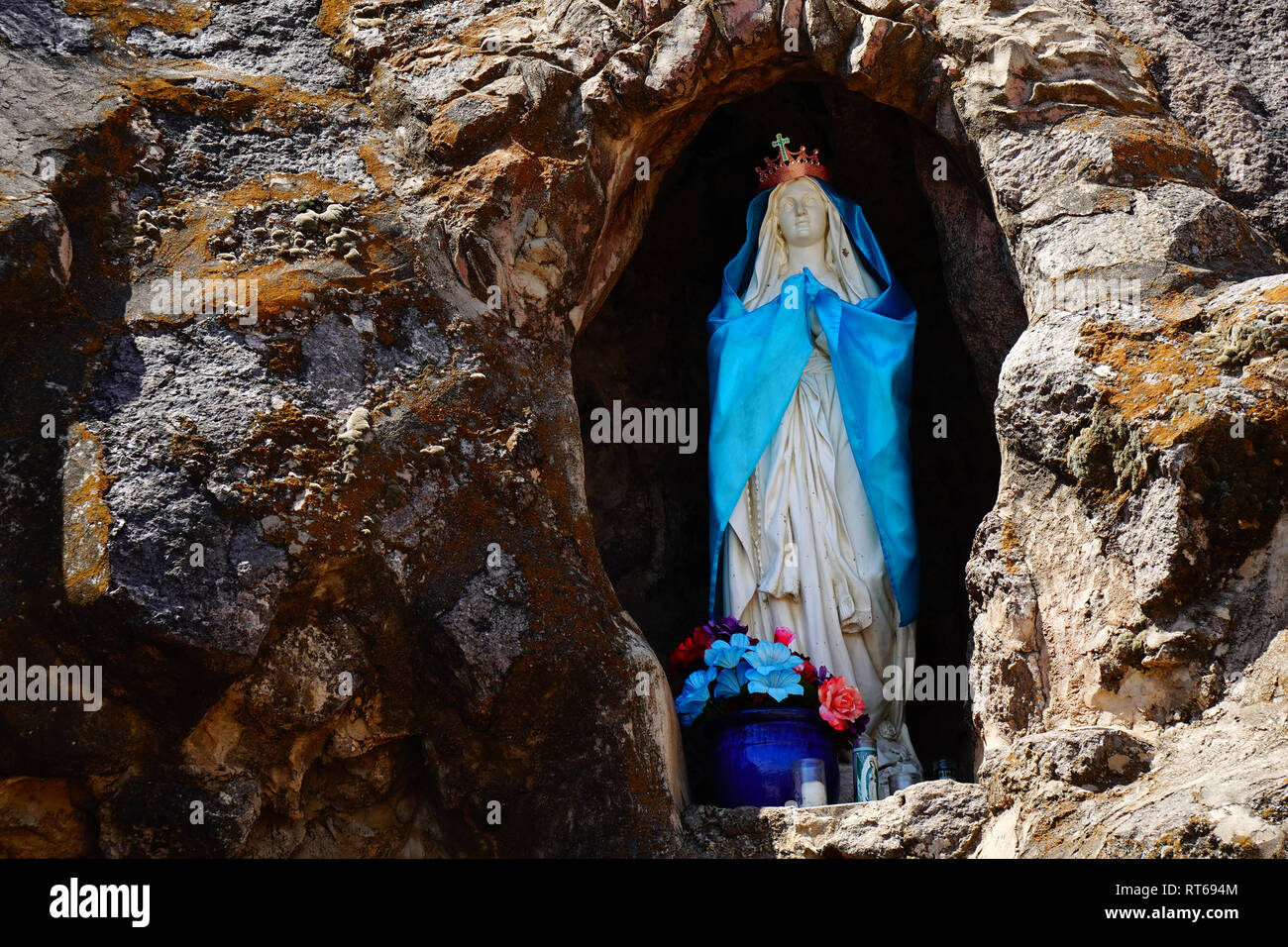 Eine National Historic Landmark, San Xavier Mission wurde als Katholische Mission von Pater Eusebio Kino im Jahre 1692 gegründet. Stockfoto