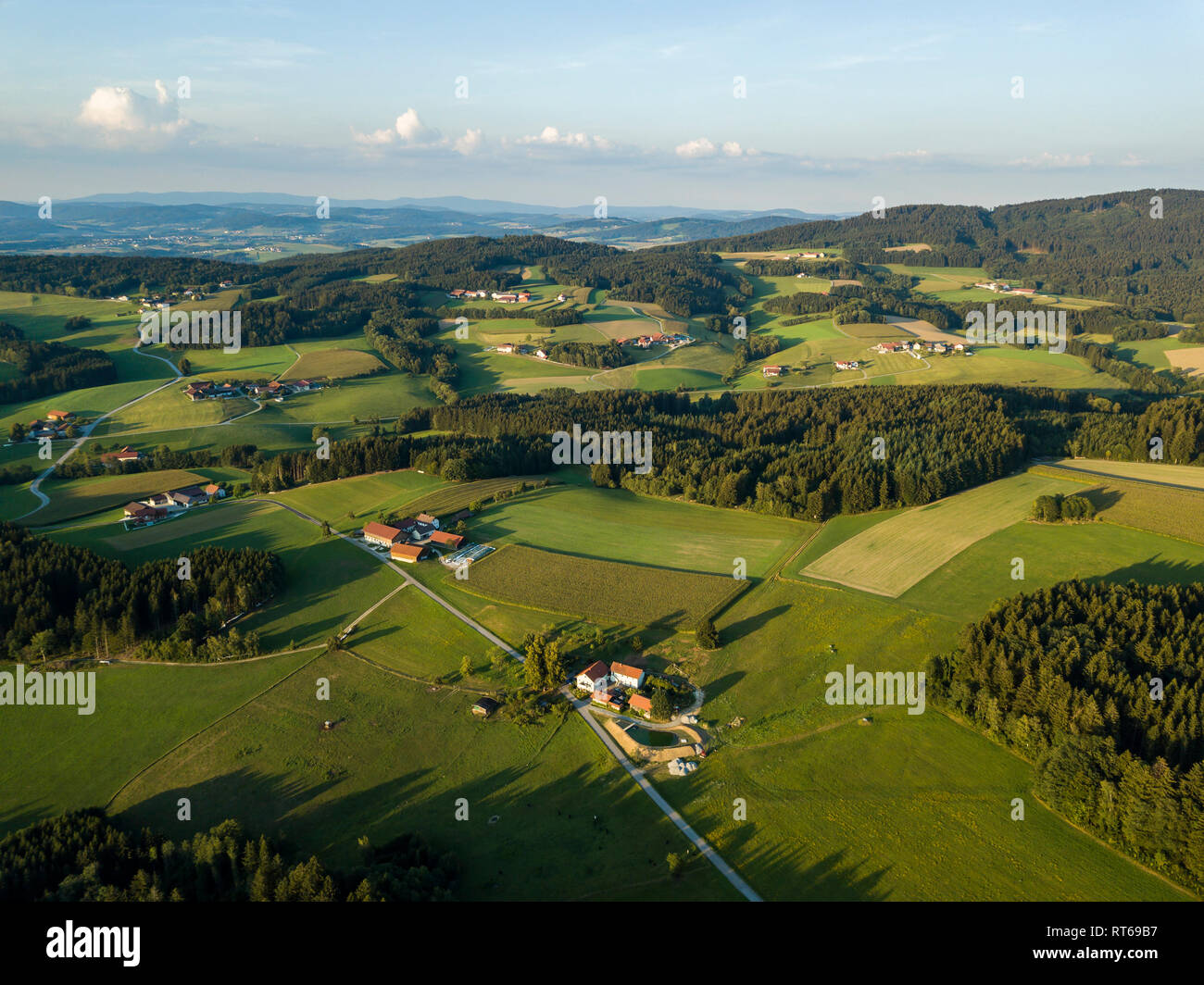 Deutschland, Bayern, Passau, Luftaufnahme Passau region Stockfoto