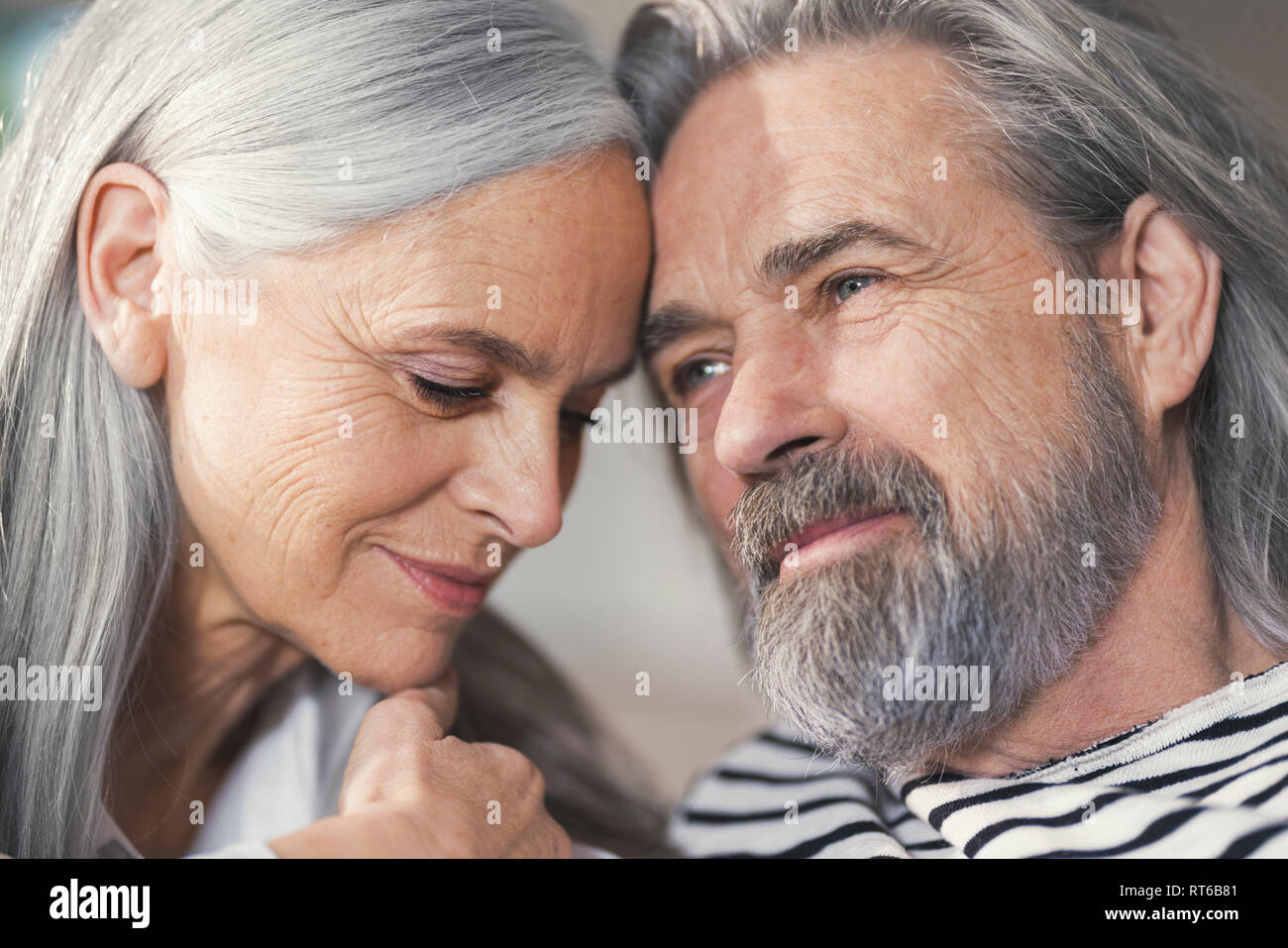 Porträt eines liebevollen senior Paar Stockfoto