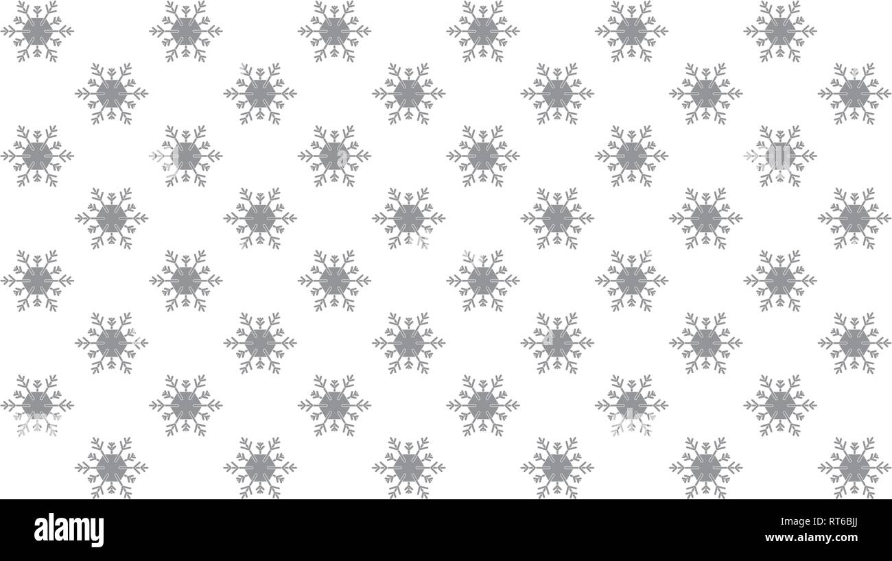 Vektor weißen Hintergrund mit Schneeflocken. Nahtlose Muster. EPS 10. Stock Vektor
