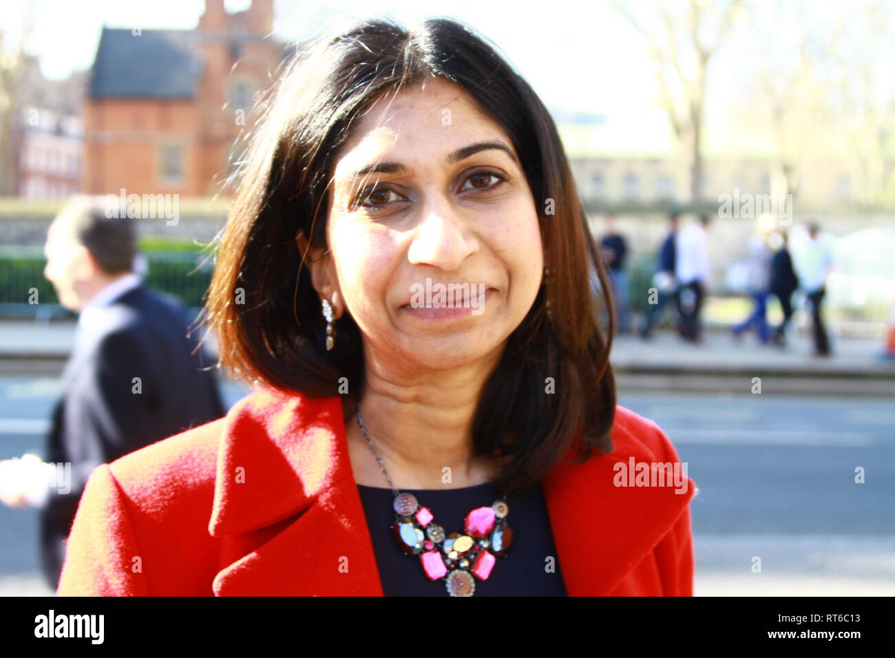 Suella Braverman. Sekretärin des Innenministeriums. Konservative Partei. Stockfoto