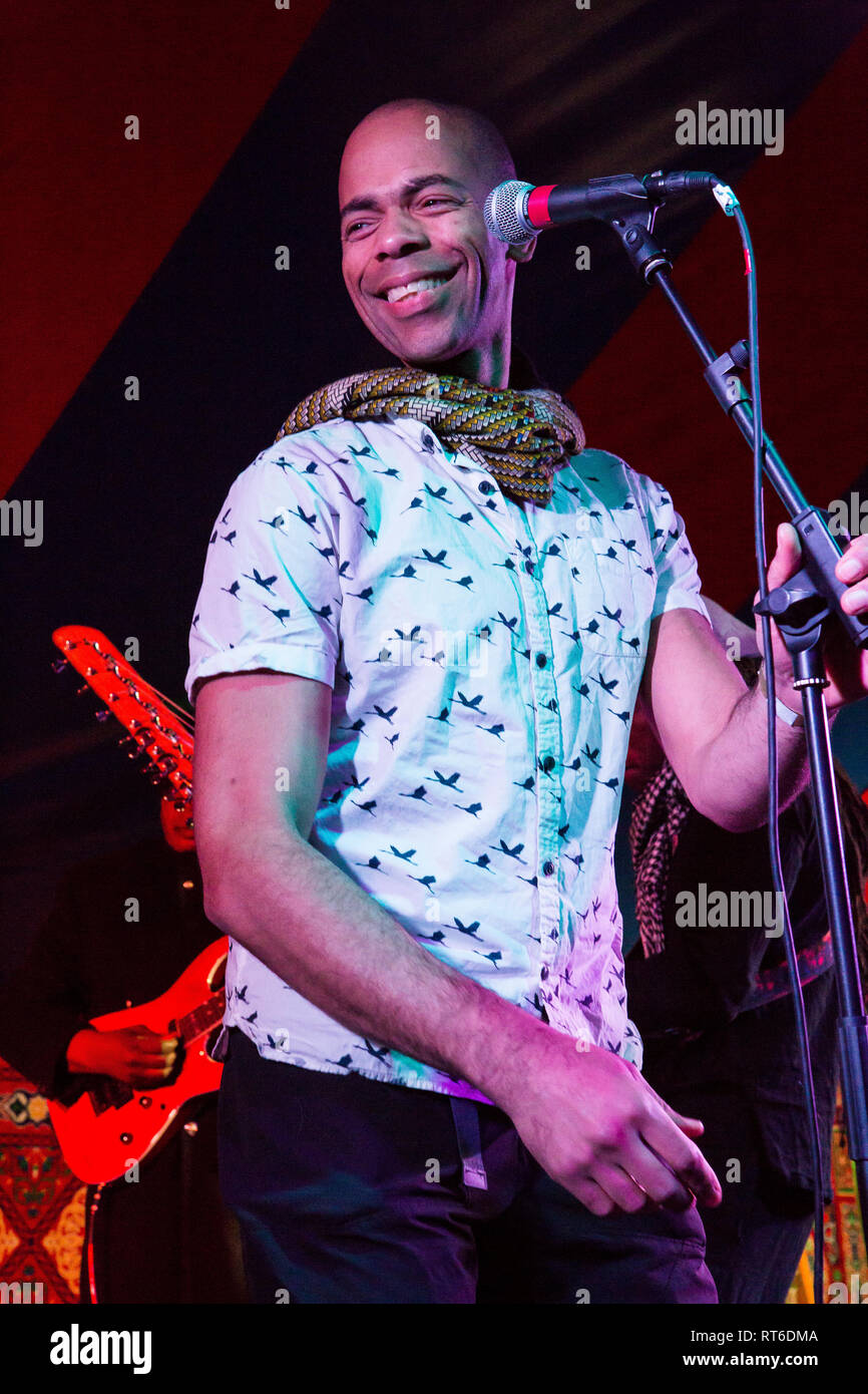 Afriquoi live auf Beltane Fire Festival, Sussex, UK Stockfoto