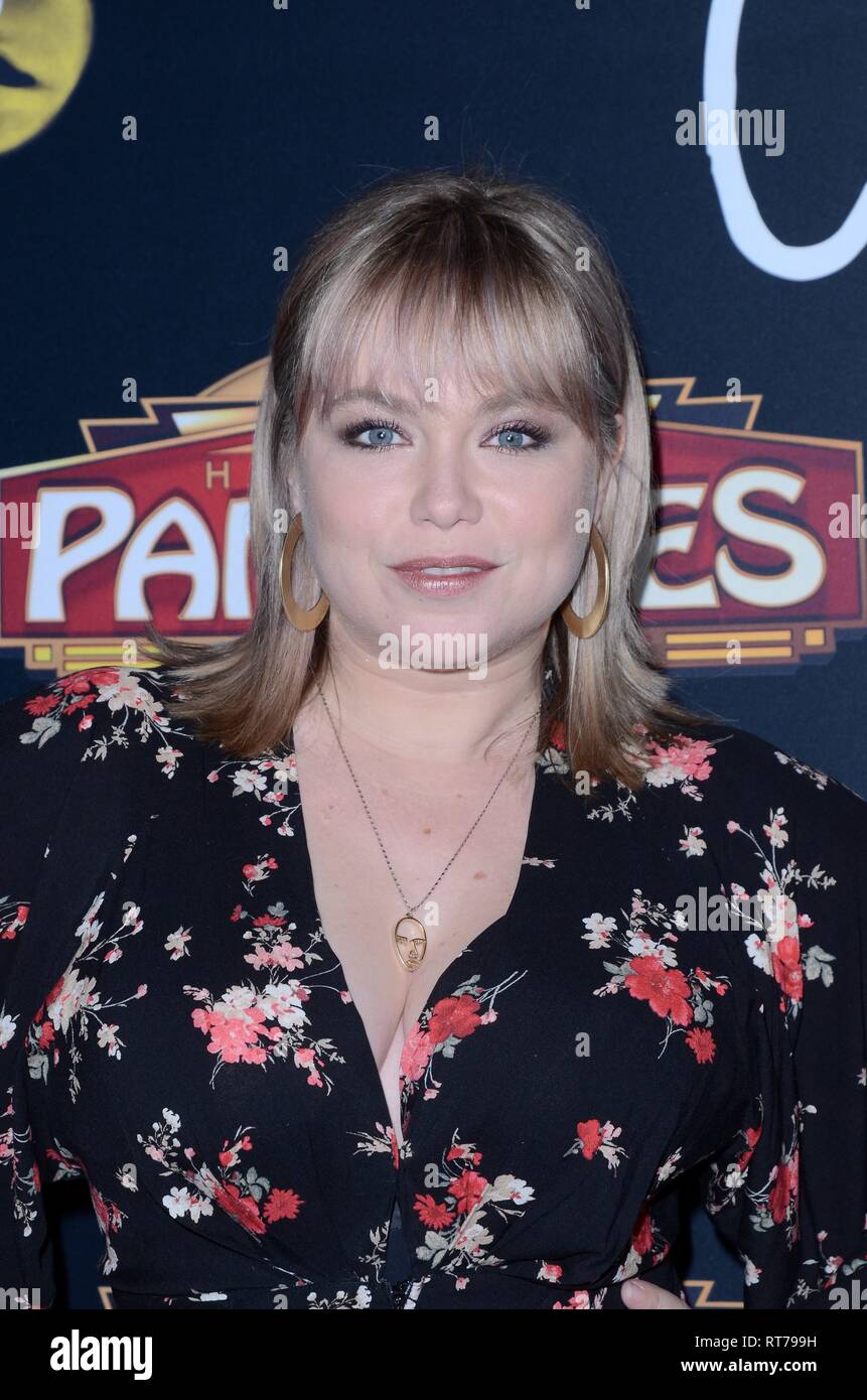 Los Angeles, CA, USA. 27 Feb, 2019. Amanda Fuller in der Ankunftshalle für Katzen spielen zur Eröffnung, das Pantages Theatre, Los Angeles, CA Februar 27., 2019. Credit: Priscilla Grant/Everett Collection/Alamy leben Nachrichten Stockfoto