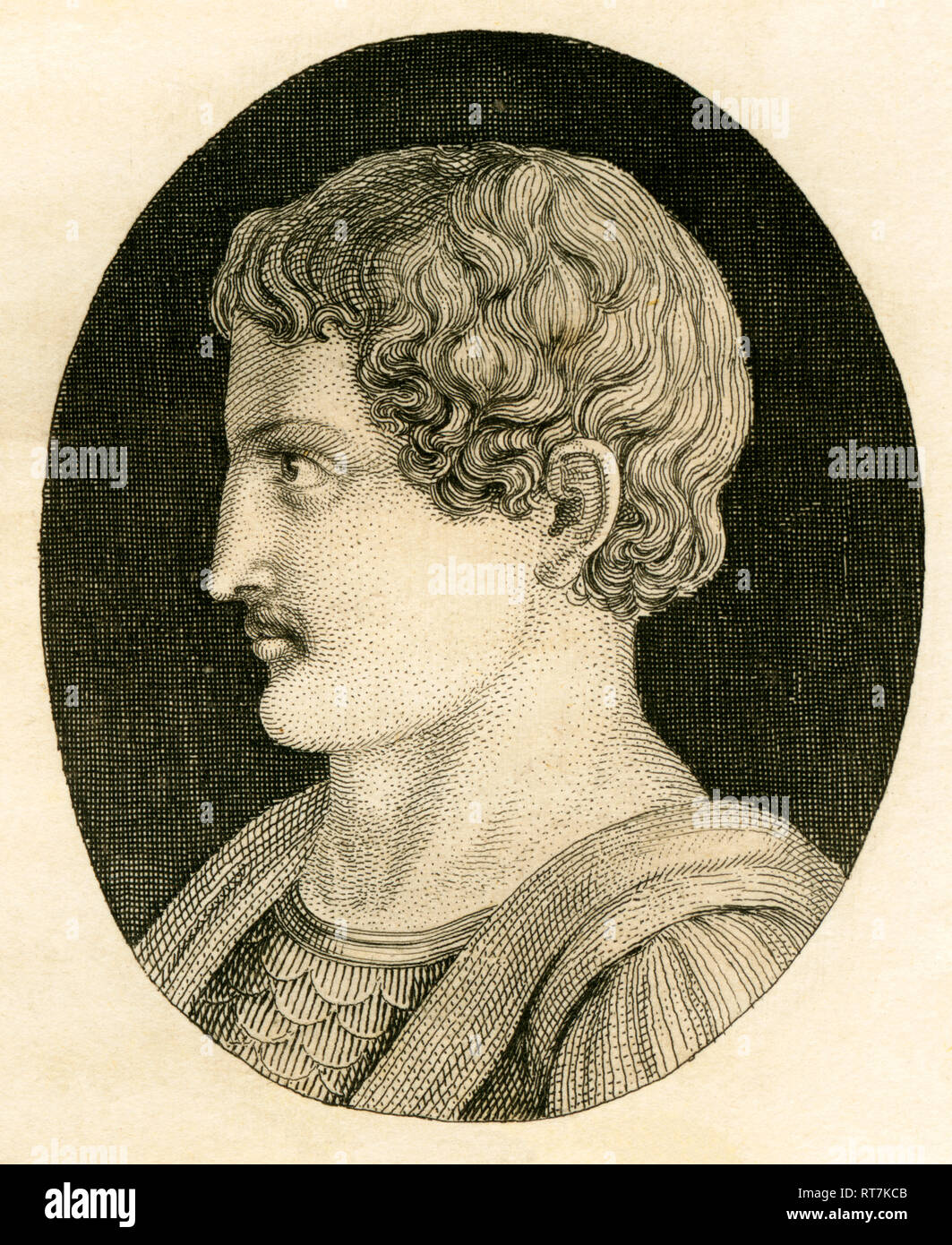 Sulla, römischer Politiker, Strategen und Despot, Kupferstich von Strahlheim, ungefähr 1840 Th., Artist's Urheberrecht nicht geklärt zu werden. Stockfoto
