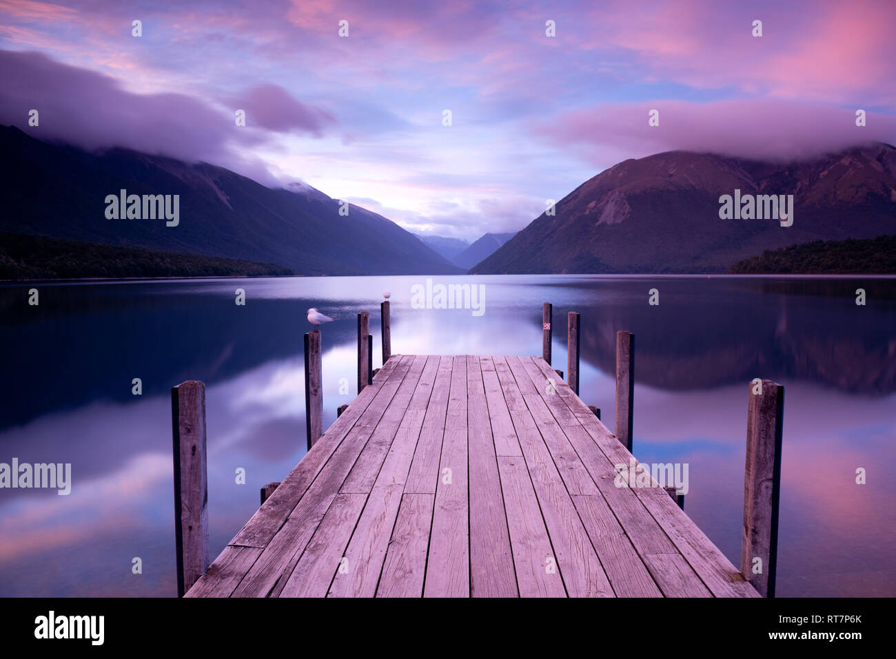 Rotoiti See - Nelson Lakes National Park, Neuseeland Stockfoto