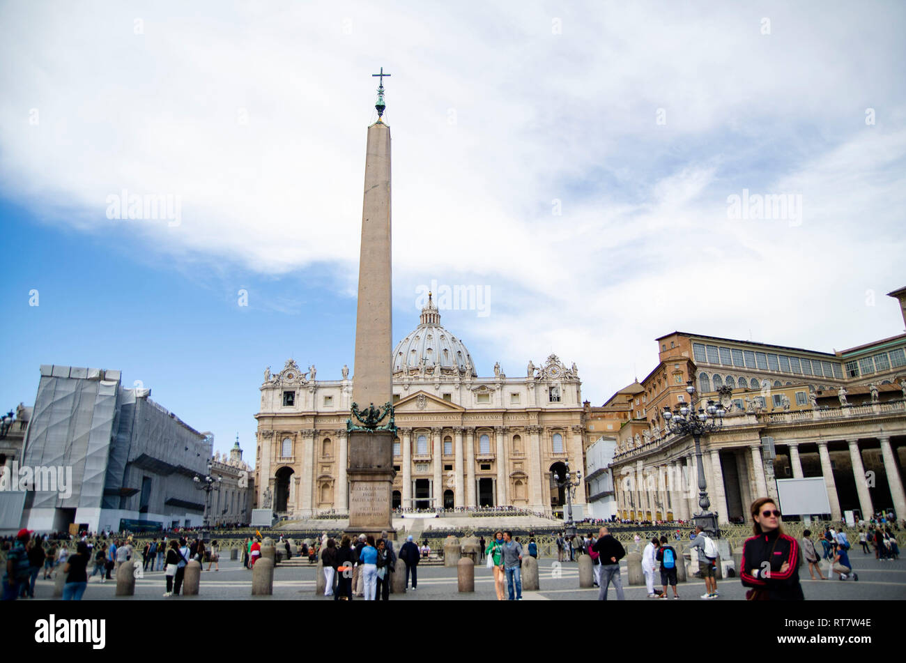 Touristen in Rom, Italien Stockfoto