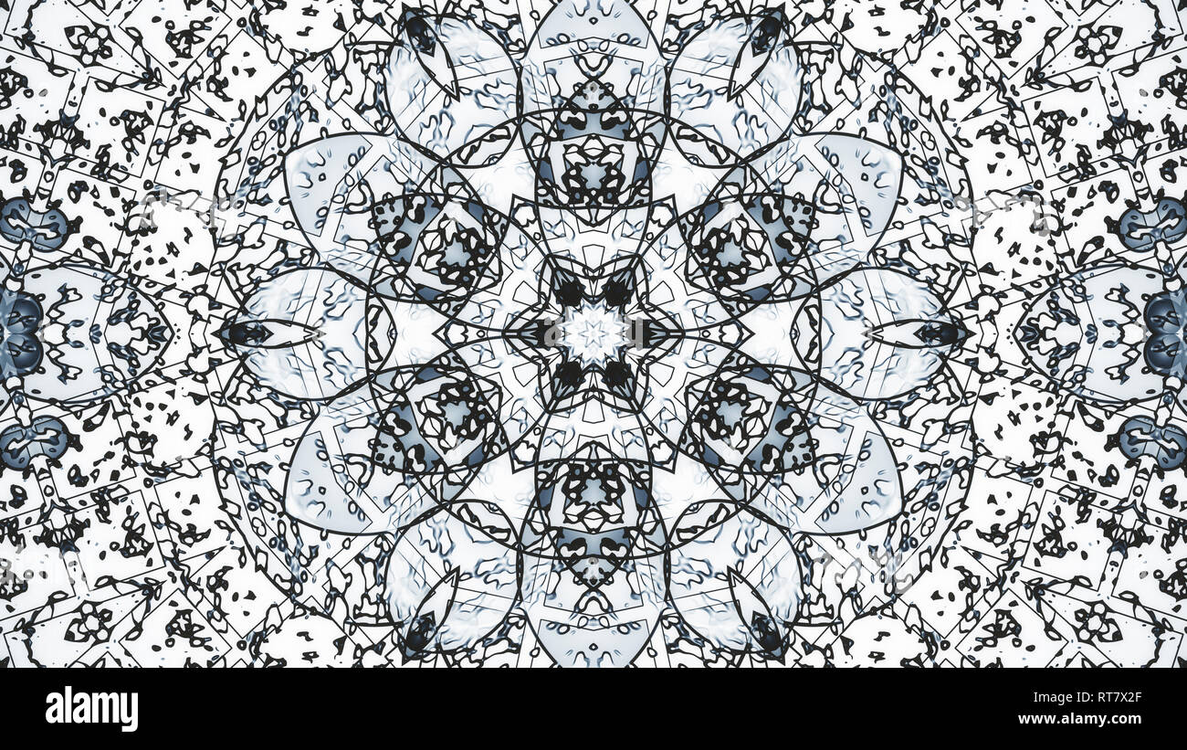 Pastellfarben Kaleidoskop Sequence Patterns. Abstrakte Motion Graphics Hintergrund Stockfoto