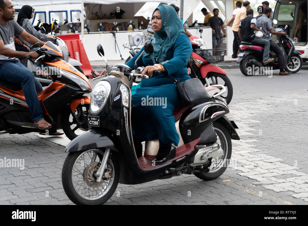 MALE, Malediven 16. FEBRUAR 2019 Männliche ist einer der kleinsten Hauptstadt der Welt