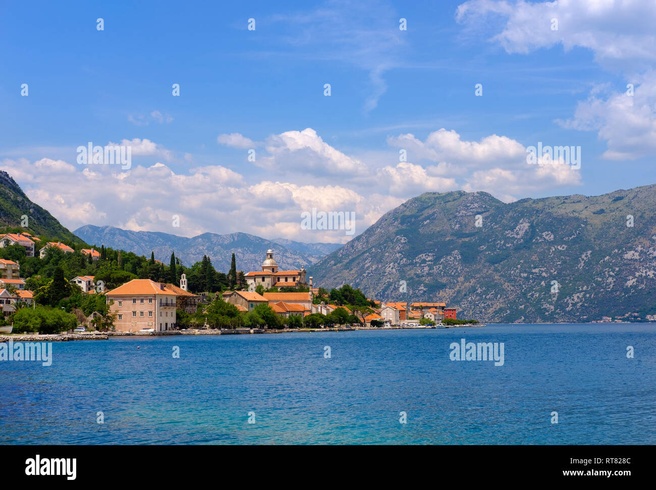 Montenegro, Bucht von Kotor, Prcanj Stockfoto