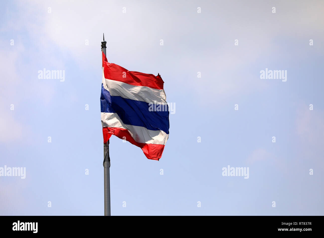 Flagge Thailand Thong Trairong Stockfoto