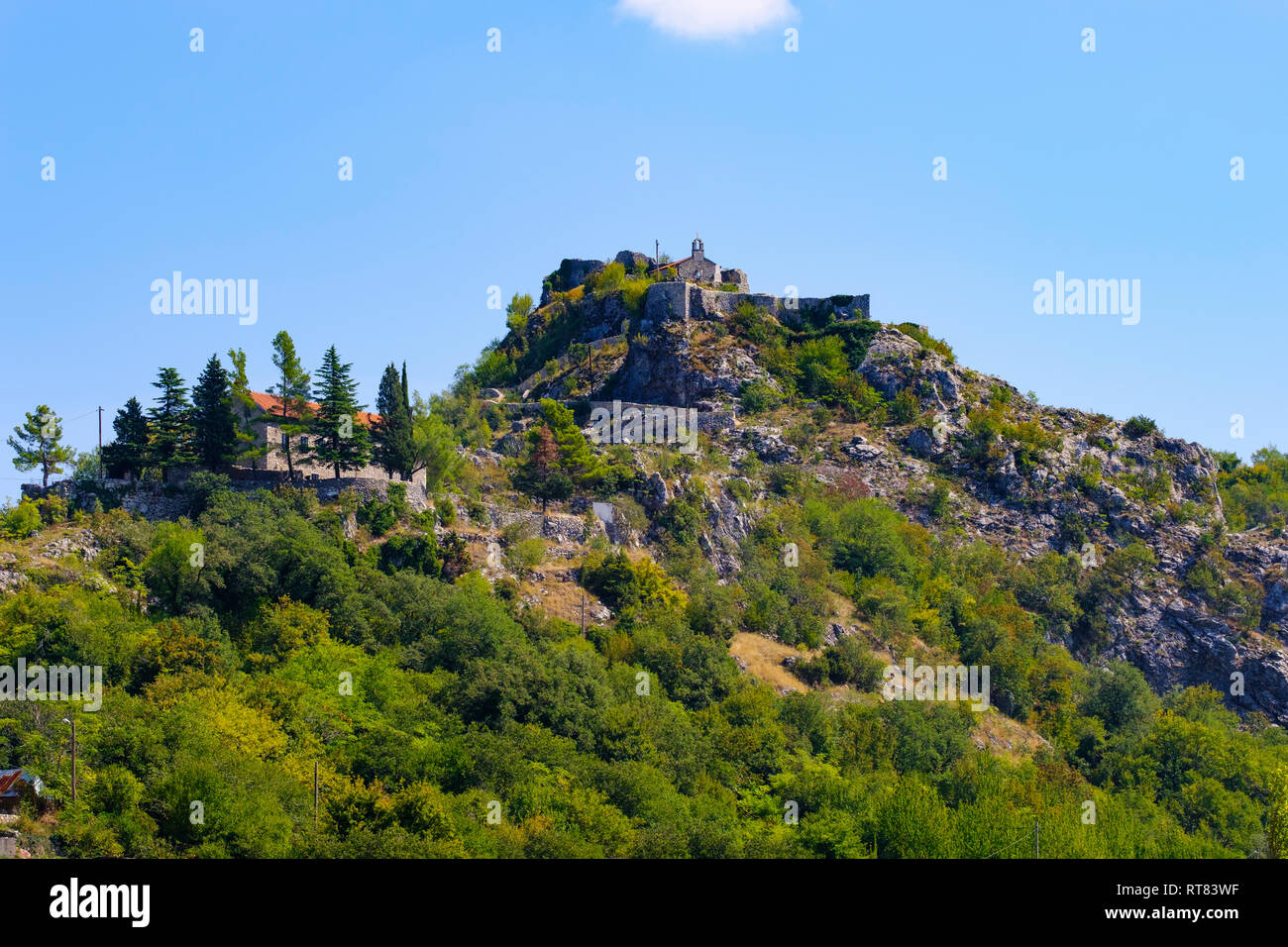 Montenegro, Podgorica, Medun Festung Stockfoto