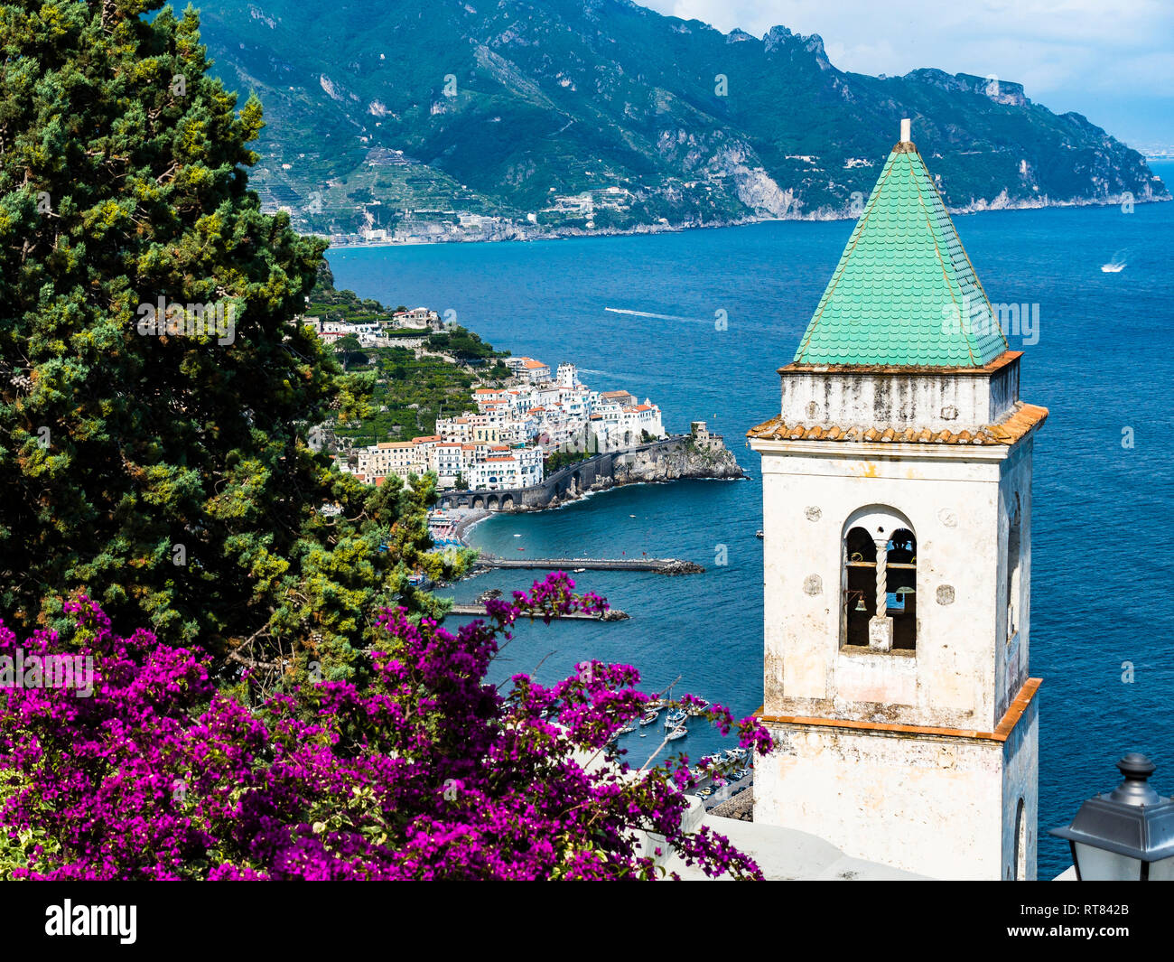 Italien, Kampanien, Amalfiküste, Halbinsel von Sorrent, Amalfi, parrocchia Kirche Santa Maria Assunta Stockfoto