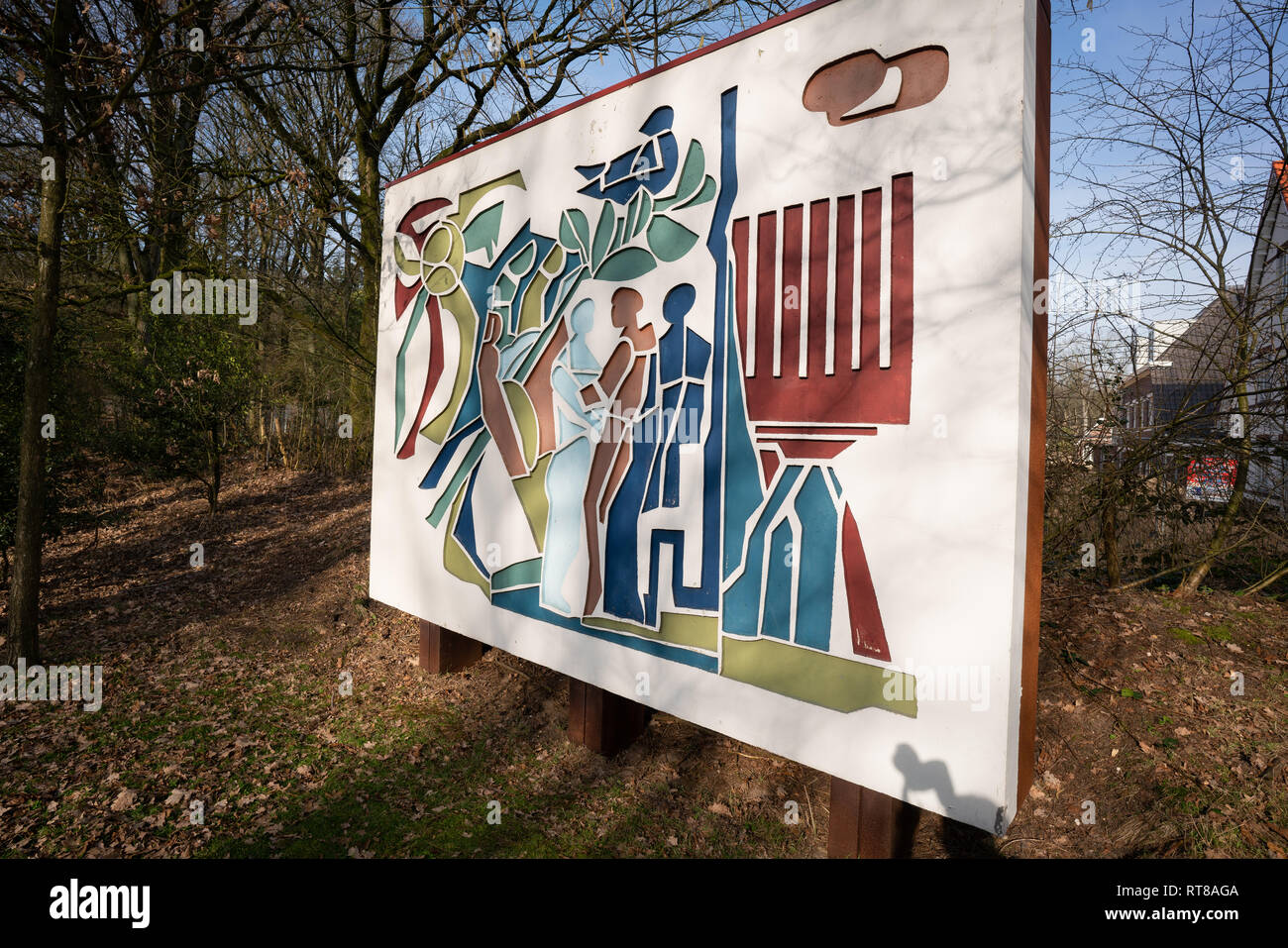 77/5000 Denkmal Sinai Center Amersfoort, Niederlande, erinnert sich Holocaust NICHT II. Stockfoto