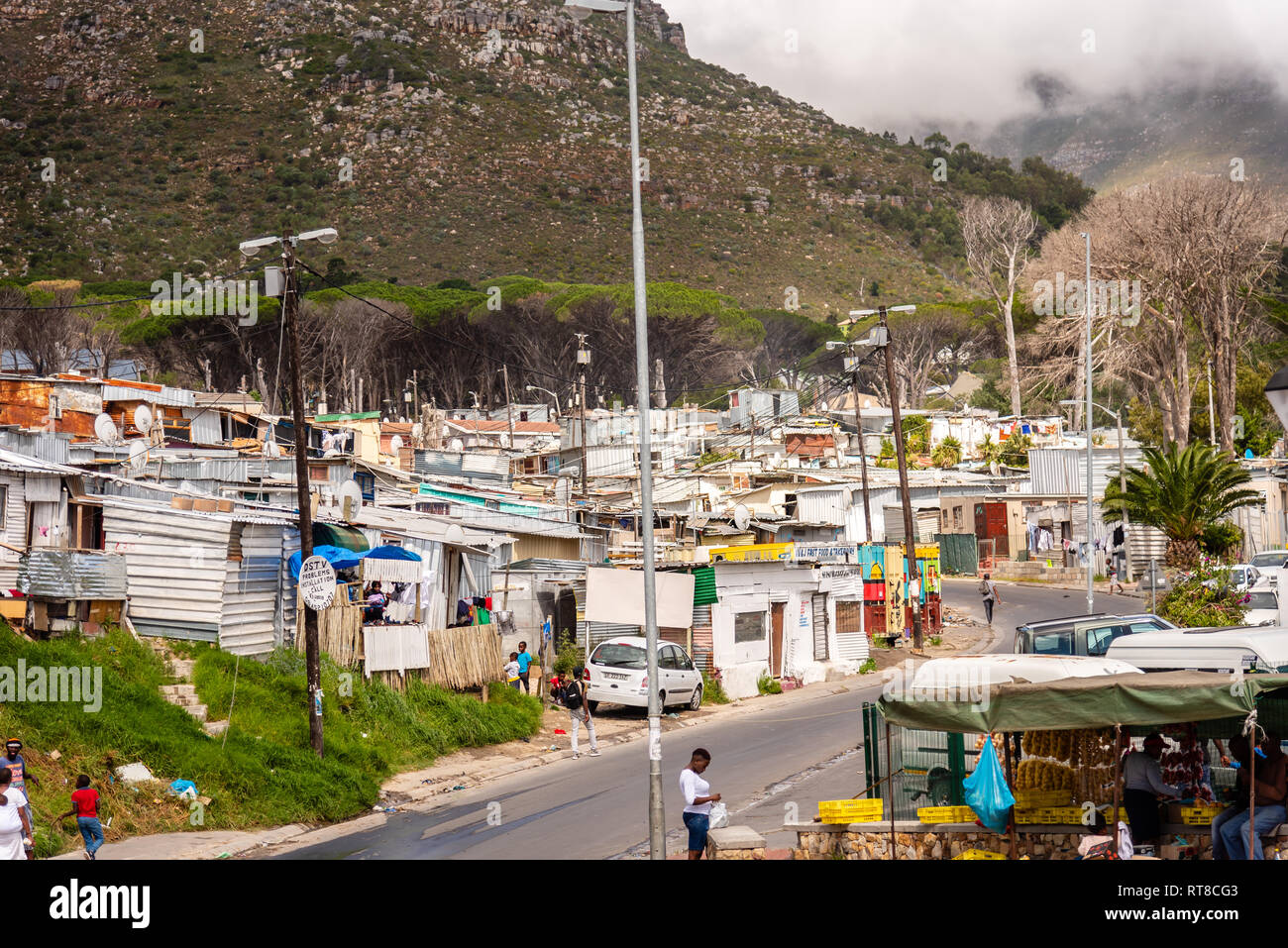 Gemeinde außerhalb von Kapstadt, Südafrika Stockfoto