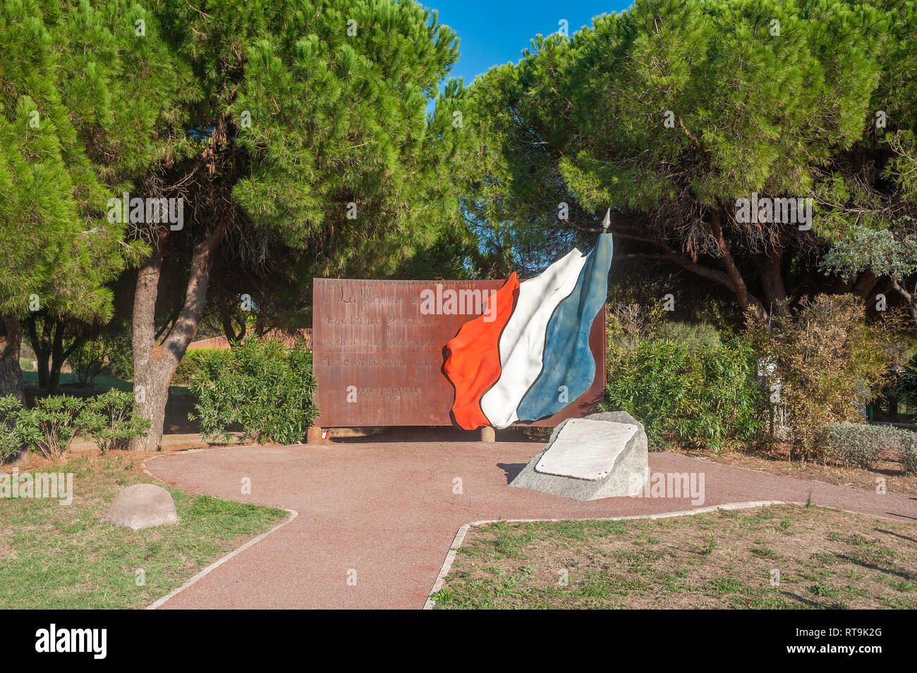 Memorial, die Flamme des Widerstands, Frejus, Var, Provence-Alpes-Cote d'Azur, Frankreich, Europa Stockfoto